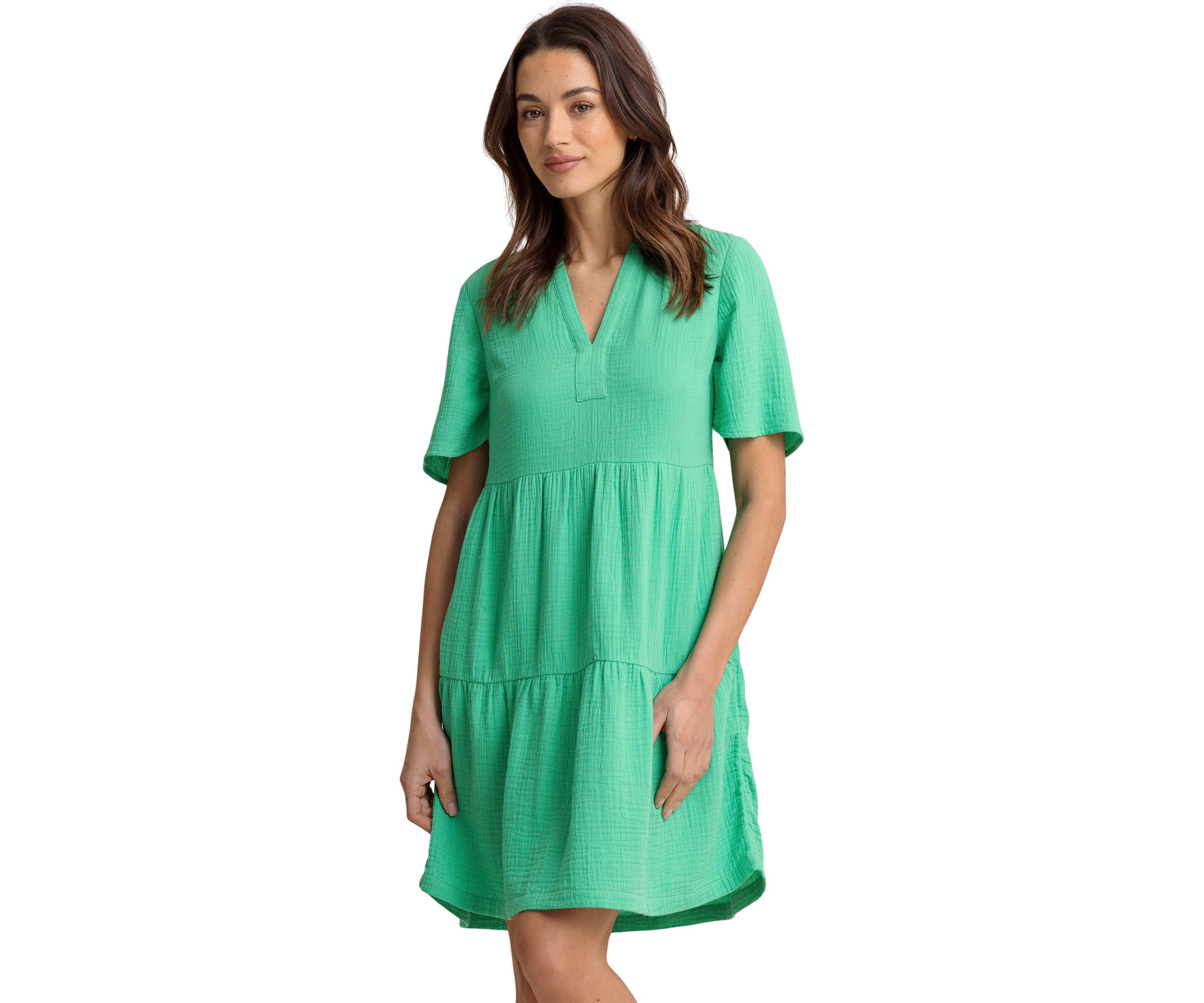Womens Harper Gauze Short Dress
