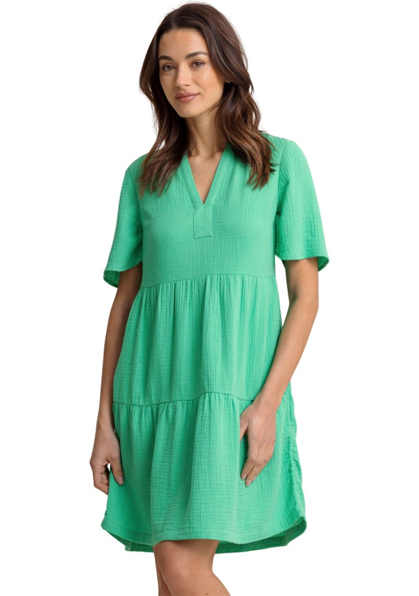 Womens Harper Gauze Short Dress