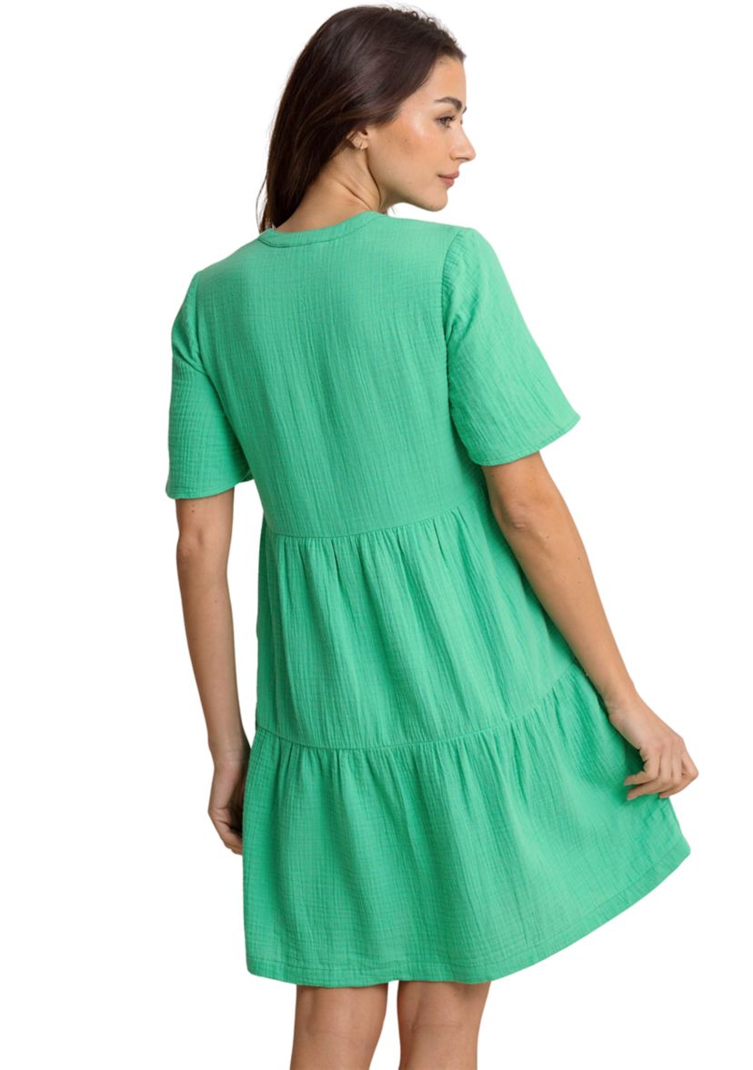 Womens Harper Gauze Short Dress