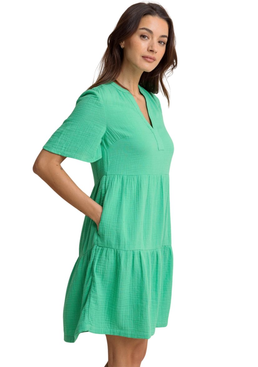 Womens Harper Gauze Short Dress