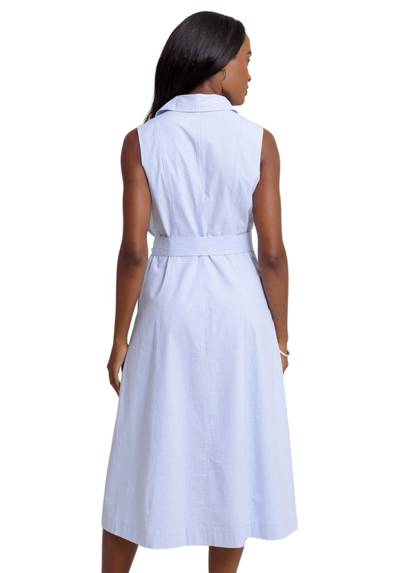 Womens Whitley Seersucker Midi Dress