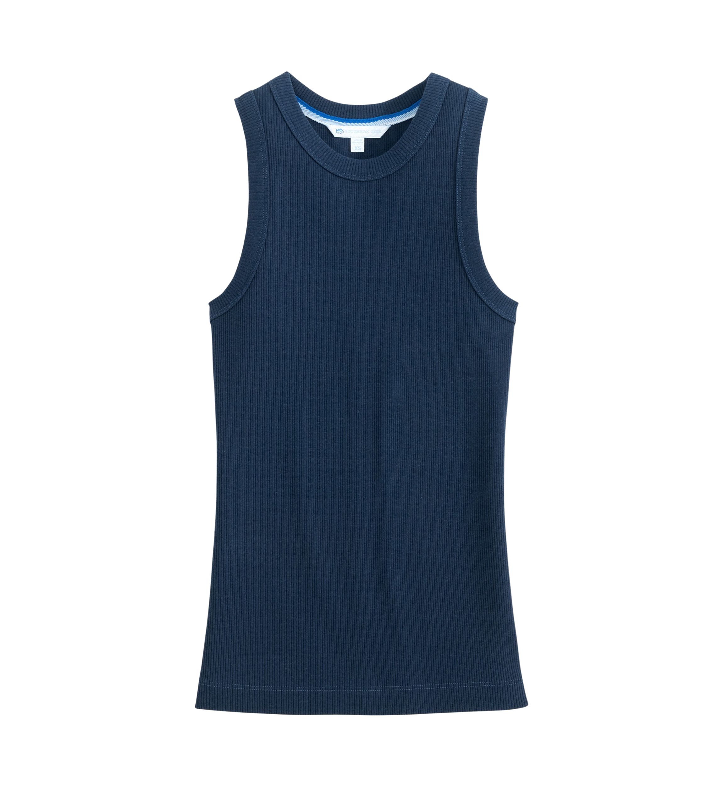 Womens Solid Rib Tank 