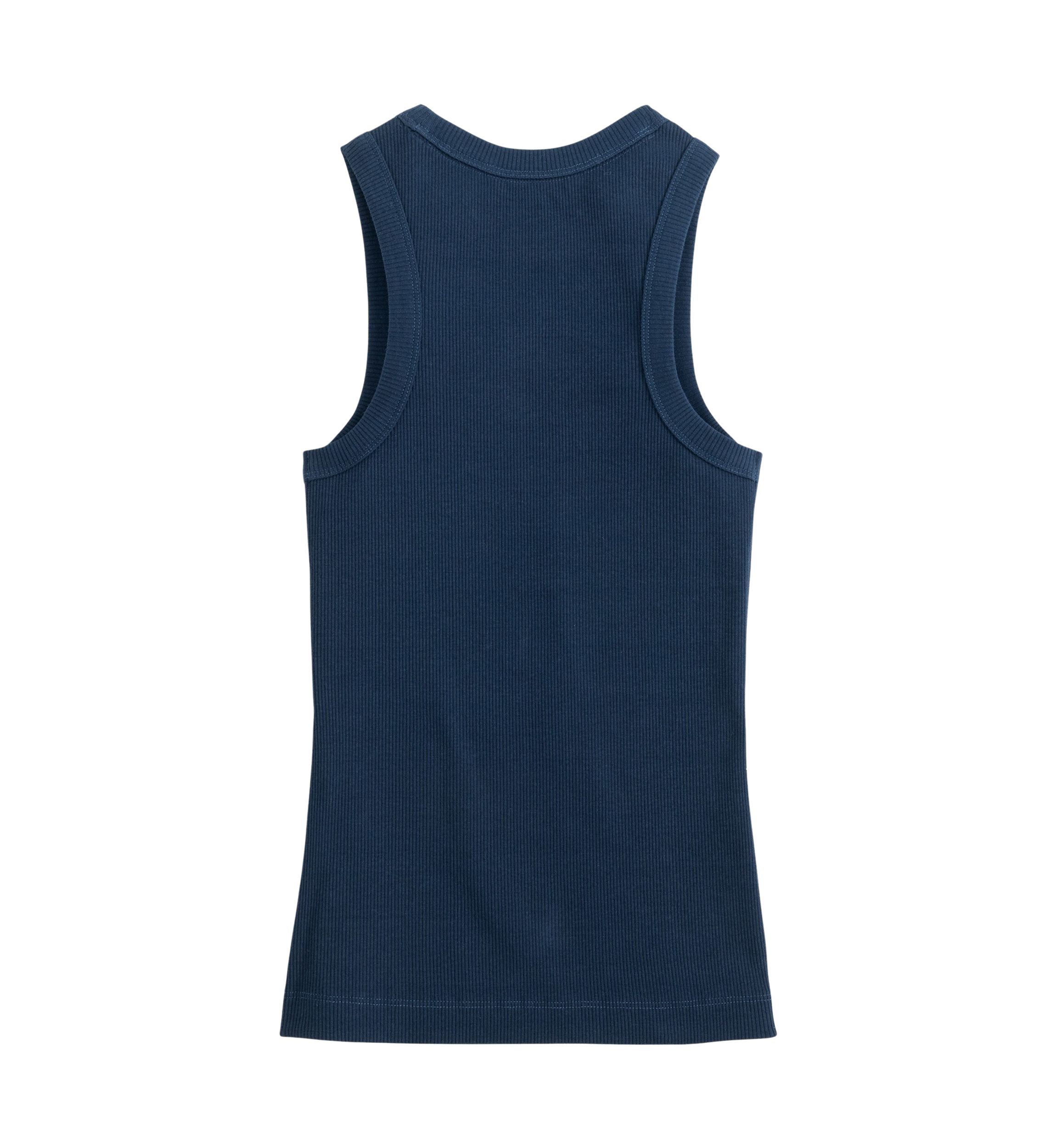 Womens Solid Rib Tank 