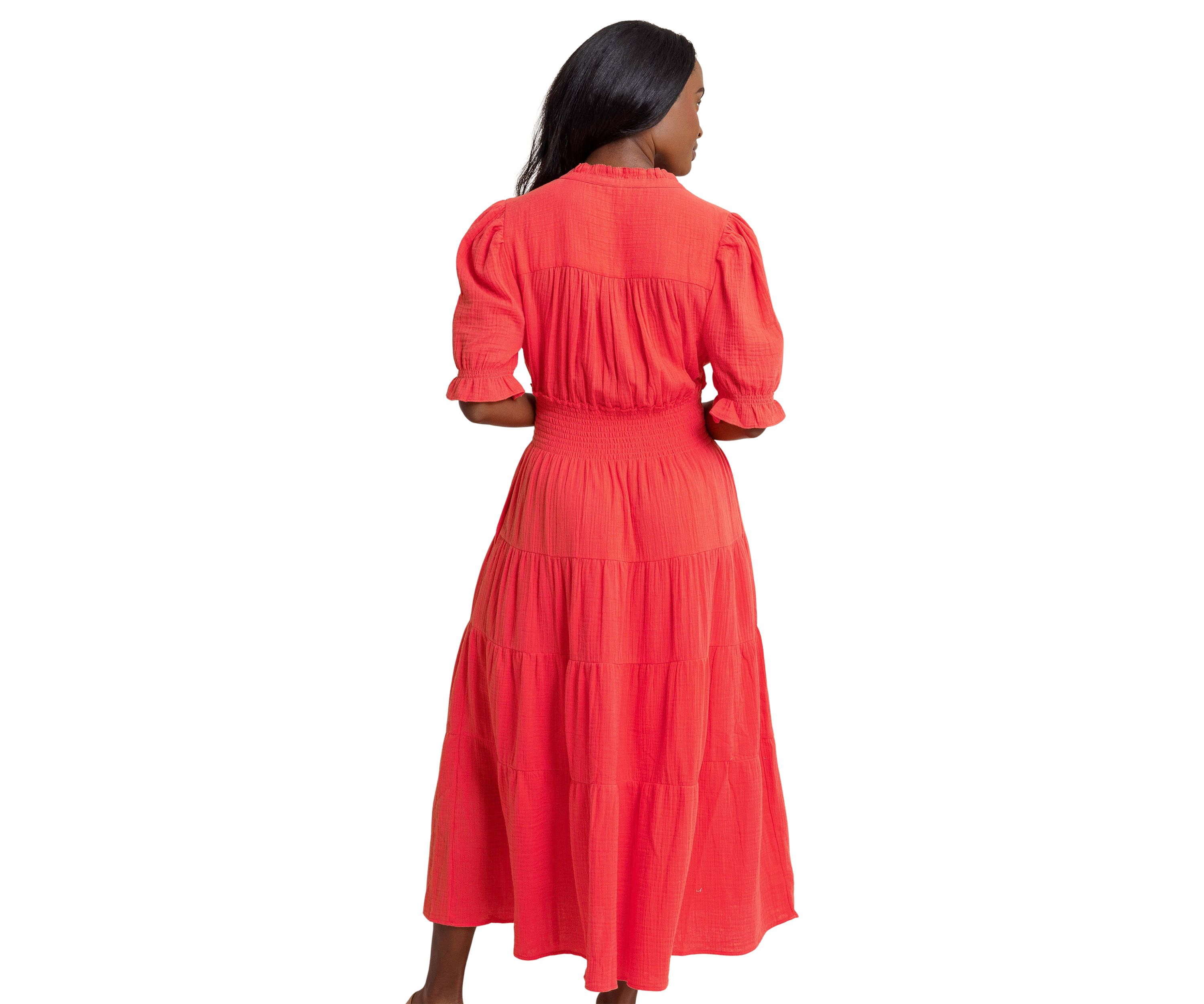 Womens Christa Gauze Maxi Dress 