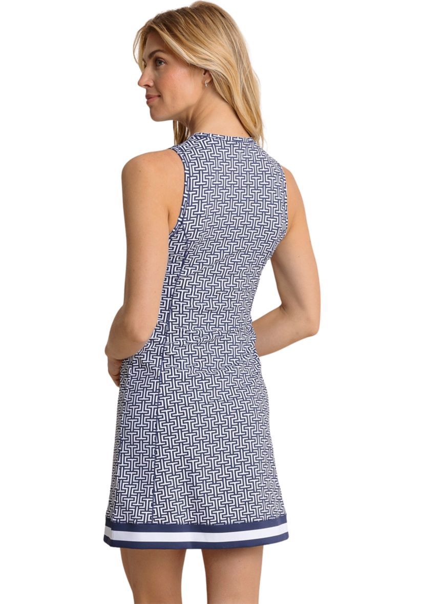 Womens Lylee Geo Printed Performance Dress