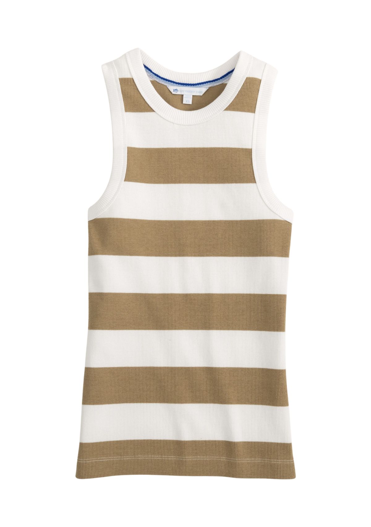 Womens Striped Rib Tank 