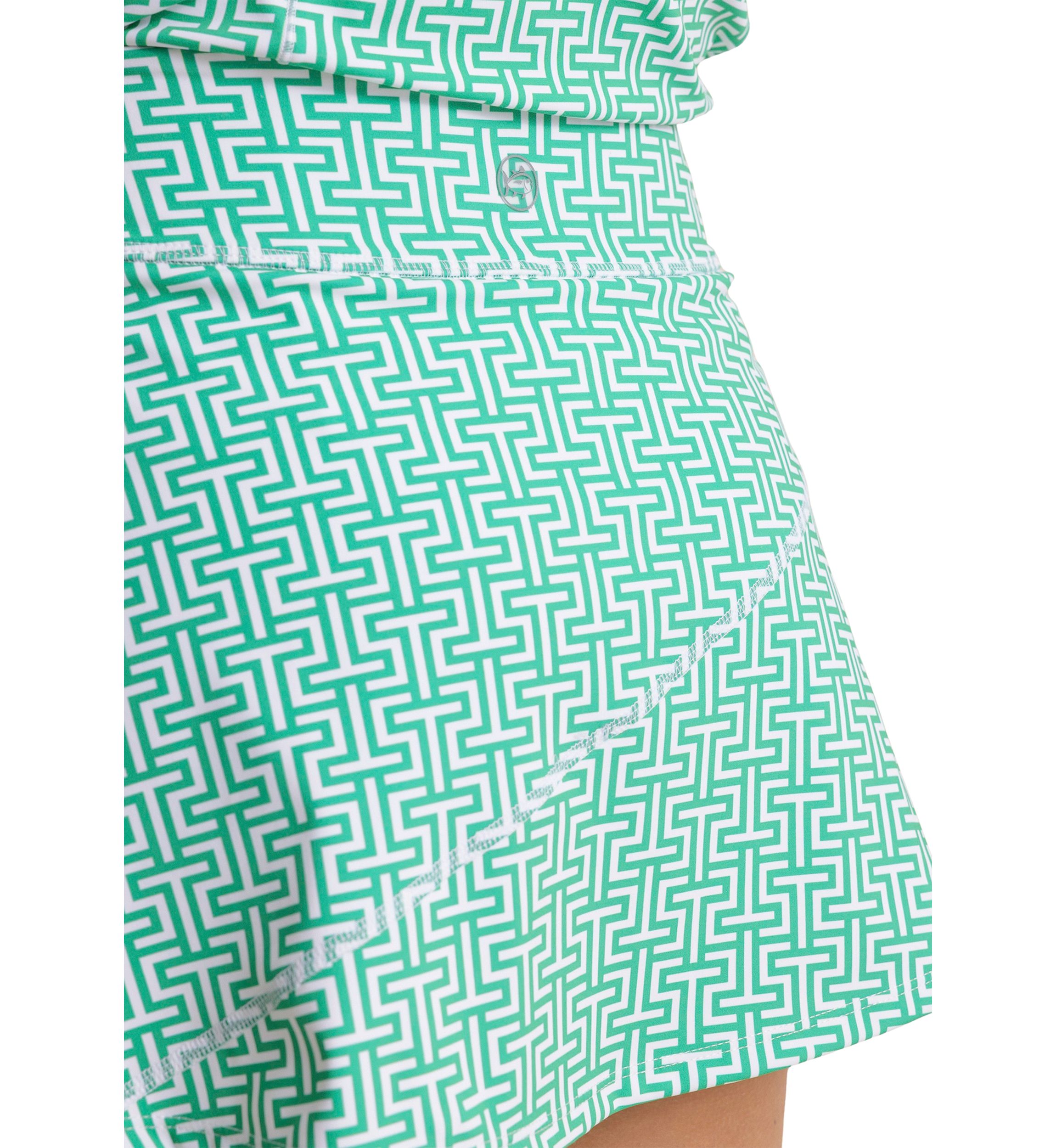 Womens Katlyn Geometric Print Active Skort