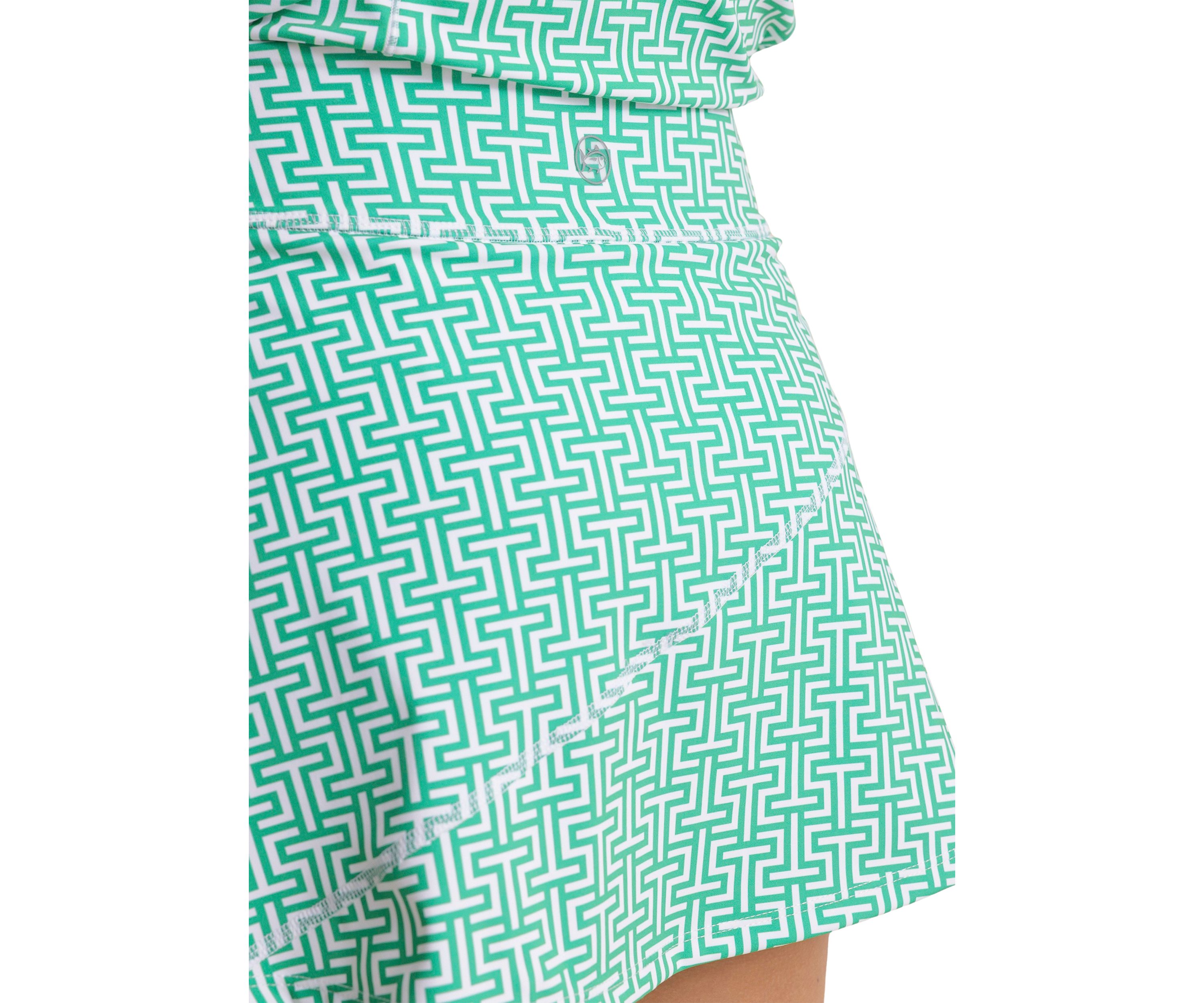 Womens Katlyn Geometric Print Active Skort