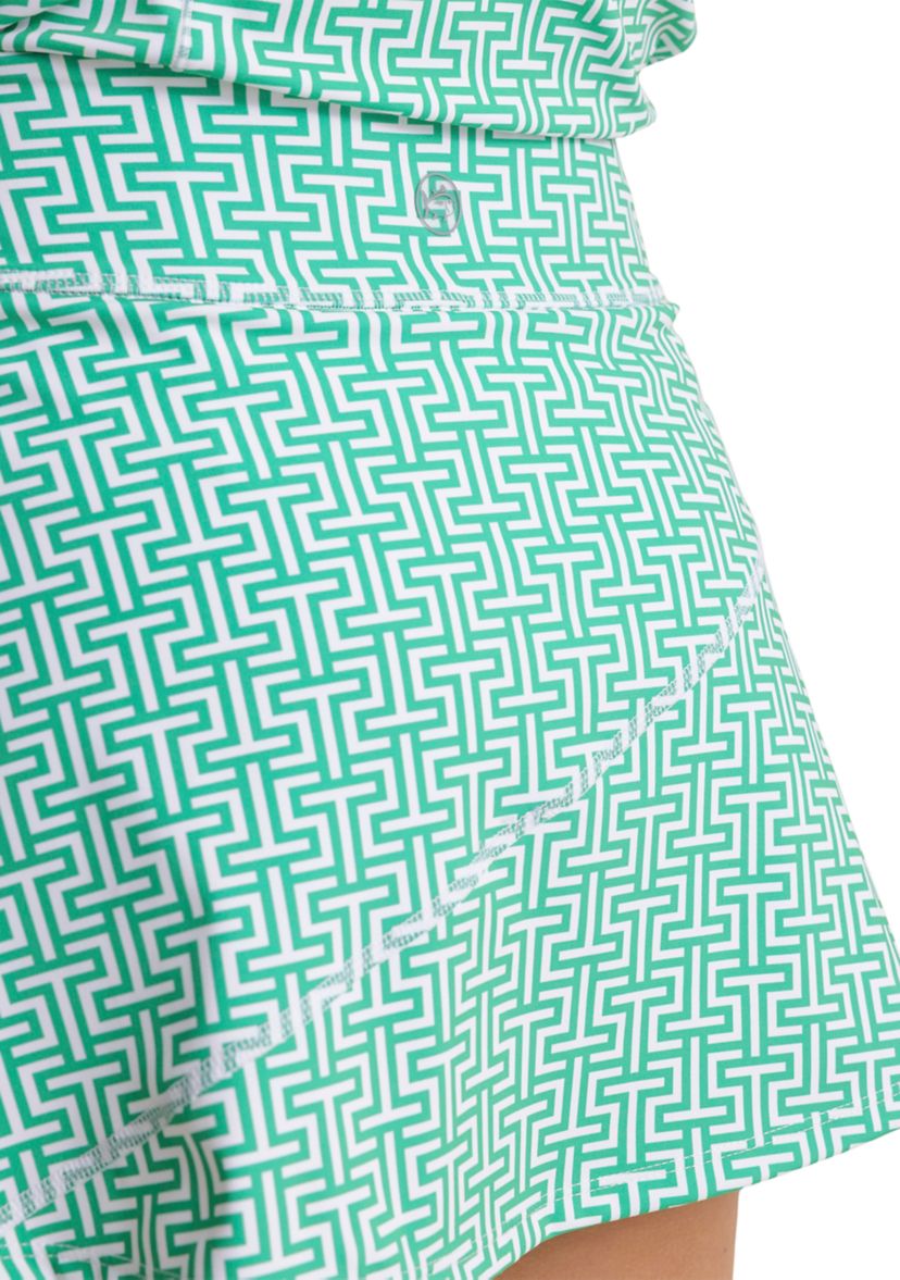 Womens Katlyn Geometric Print Active Skort