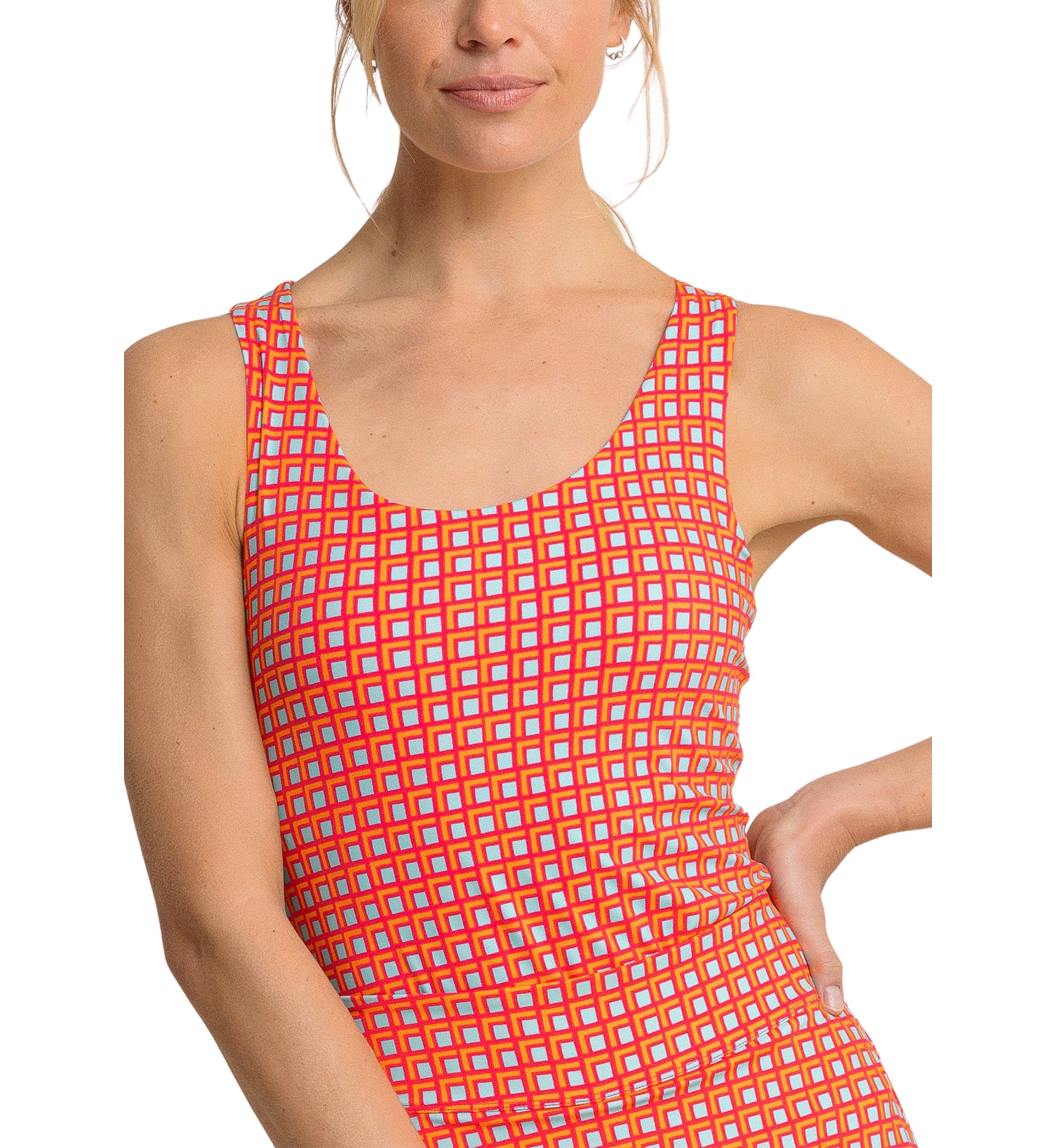 Natalie Printed Cross Back Tank