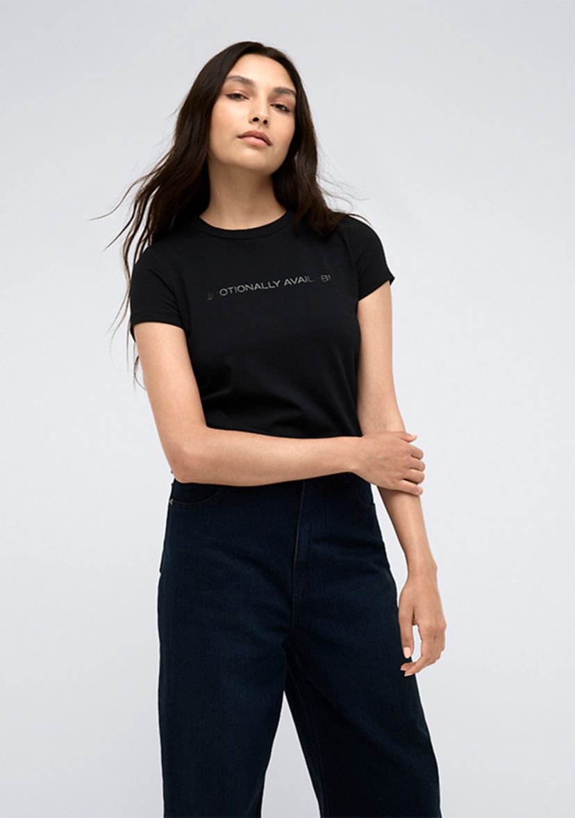 Womens Short Sleeve Emotion Avail Graphic T-Shirt