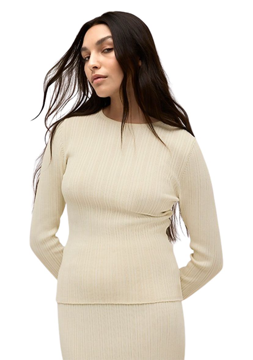 Womens RIbbed Knit Top