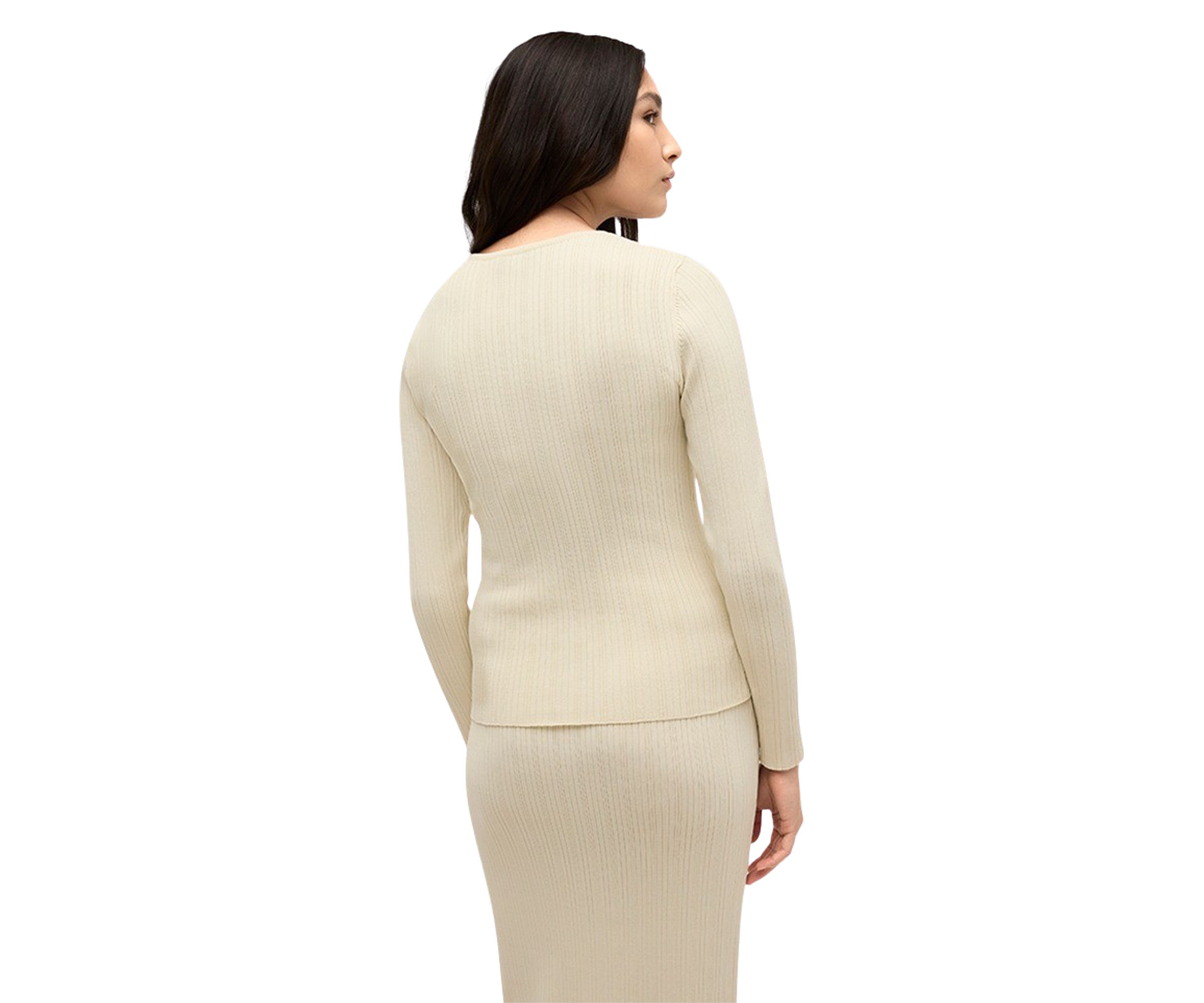Womens RIbbed Knit Top