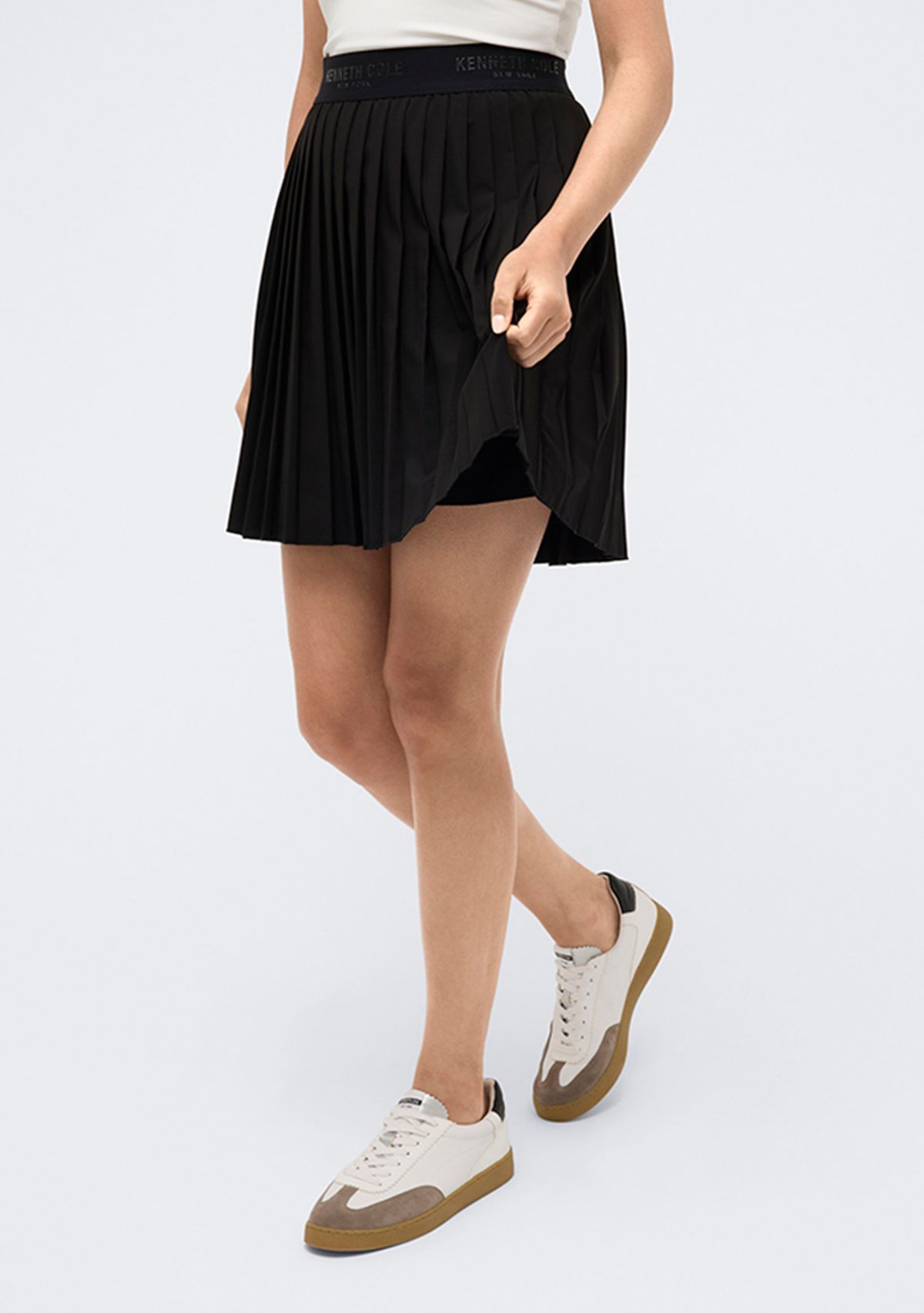 Womens Pleated Short Skirt