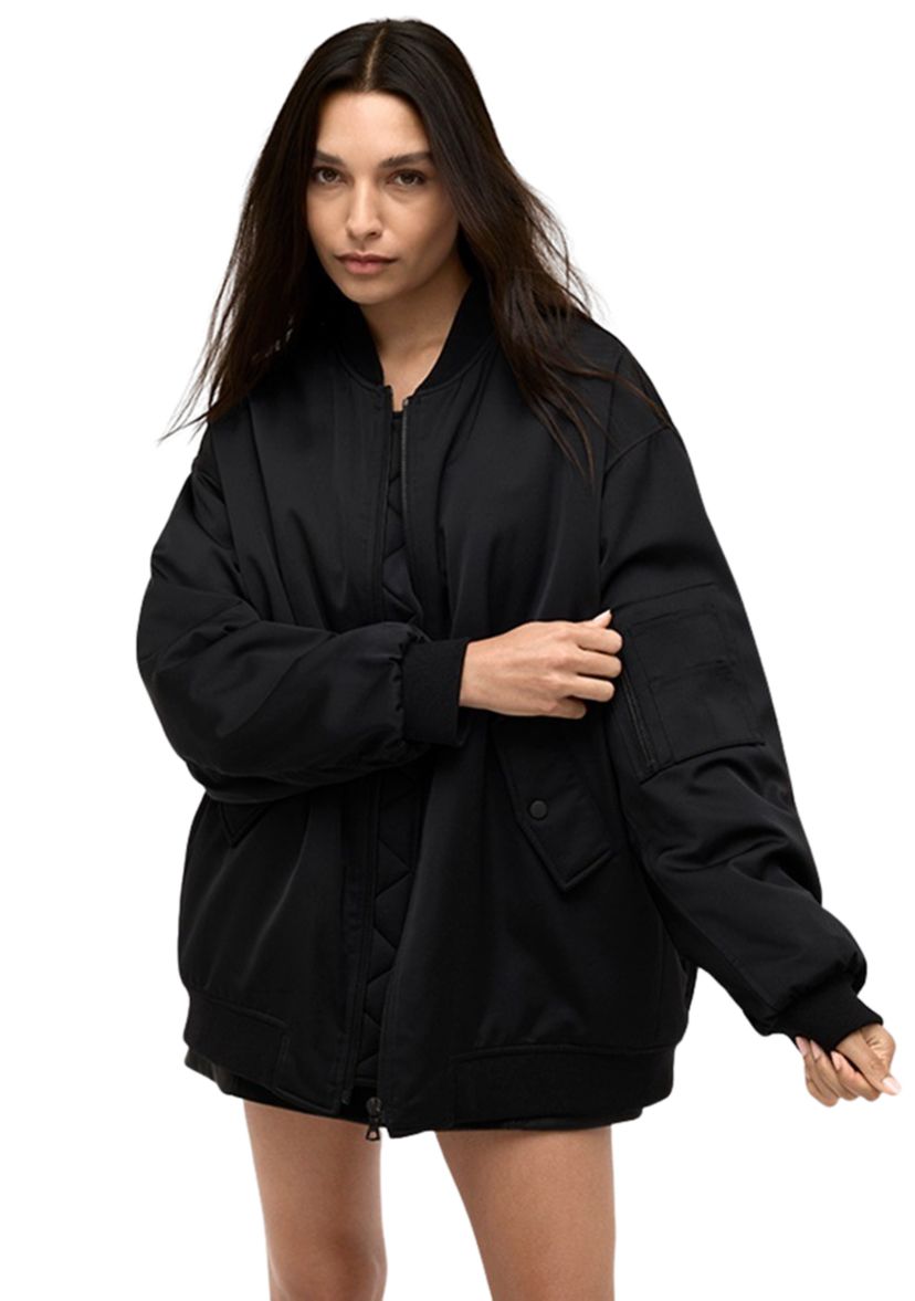 Womens Oversized Bomber Jacket 