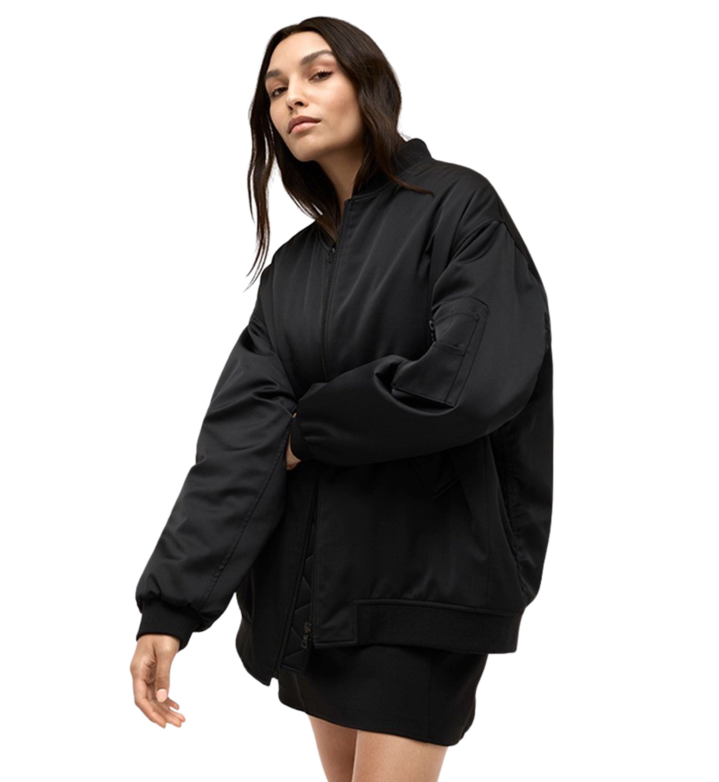 Womens Oversized Bomber Jacket 