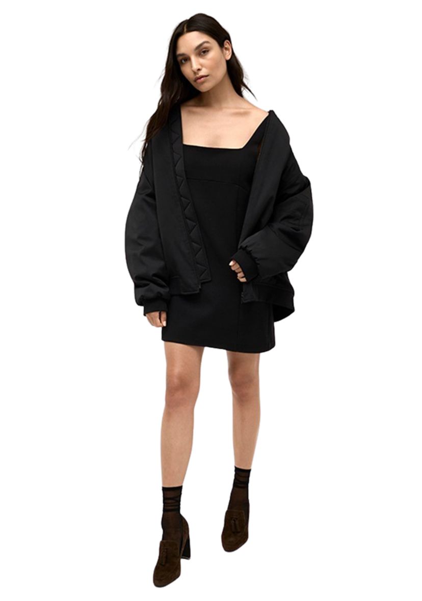 Womens Oversized Bomber Jacket 