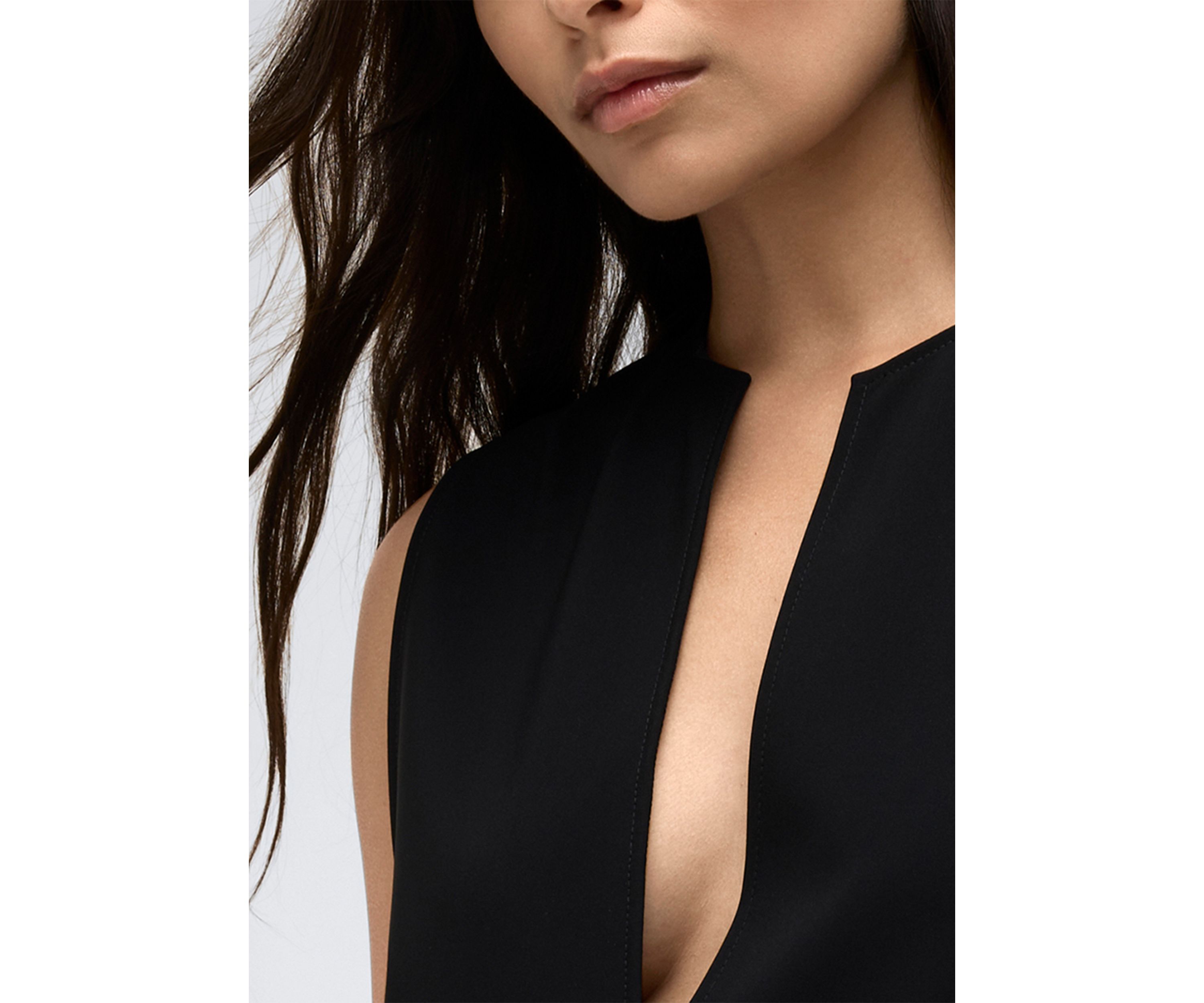 Womens Split Neck Jumper Dress