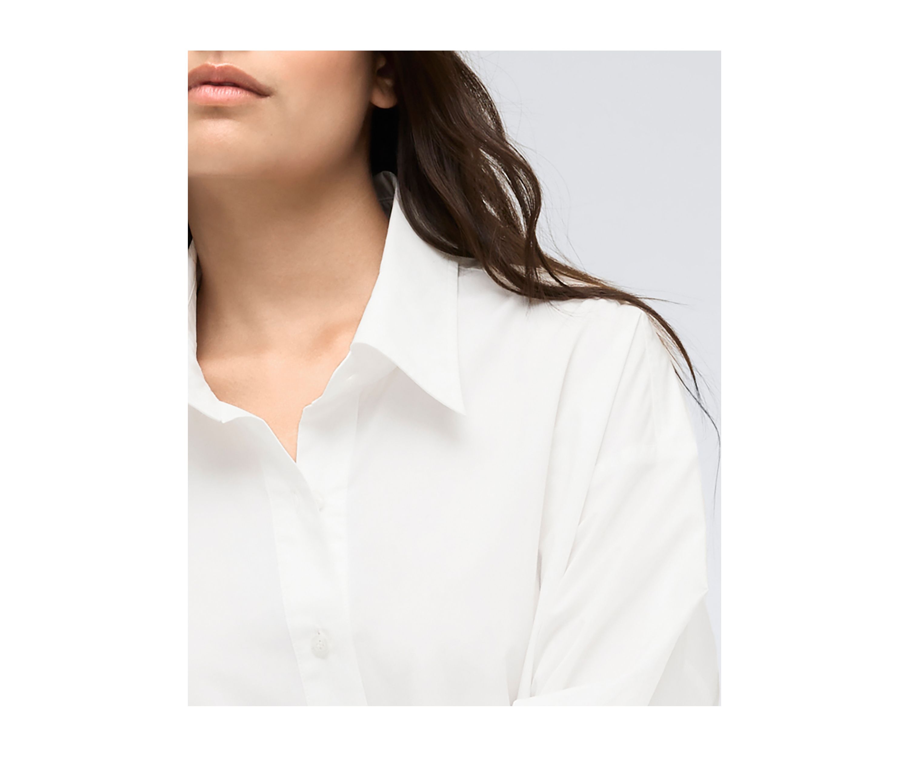 Womens Long Sleeve Smocked Oversized Shirt