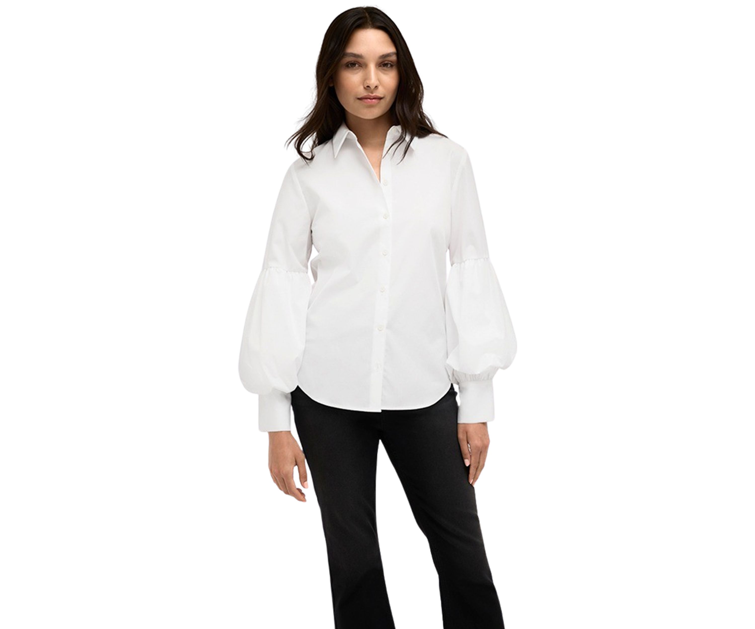 Womens Balloon Sleeve Shirt