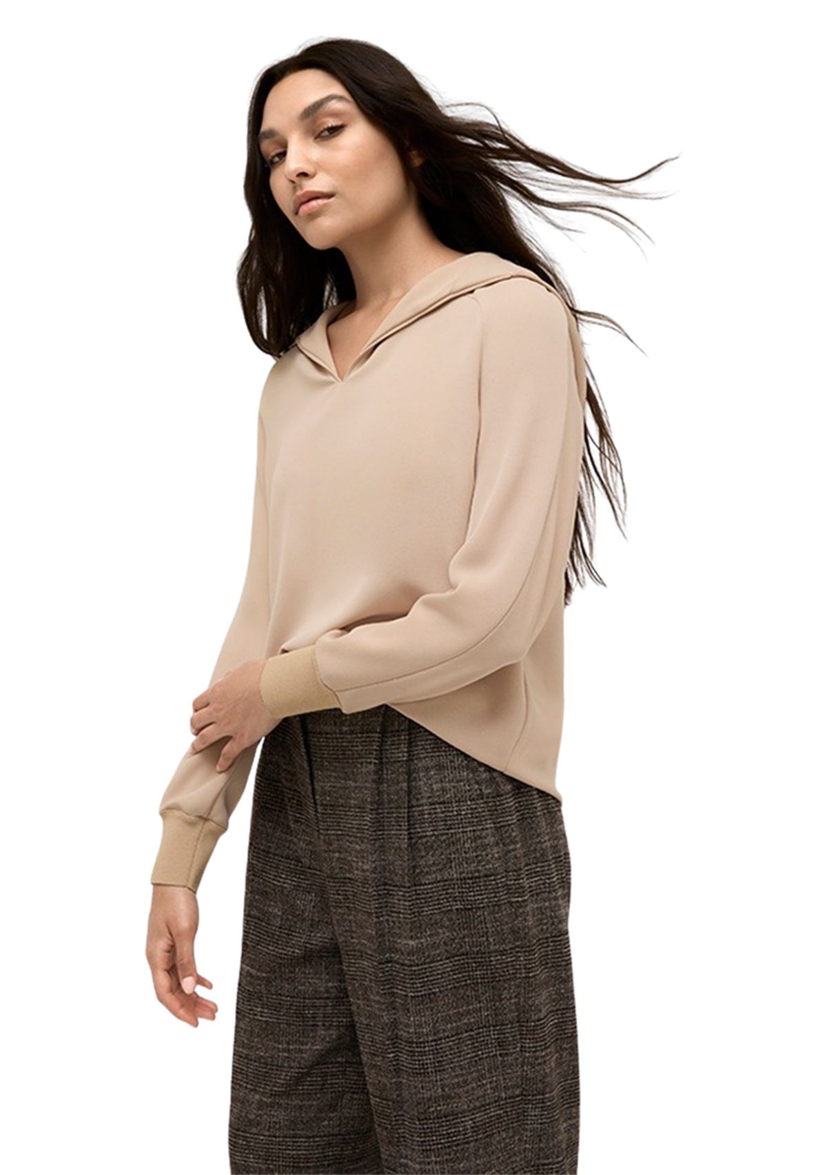Womens Hooded Blouse