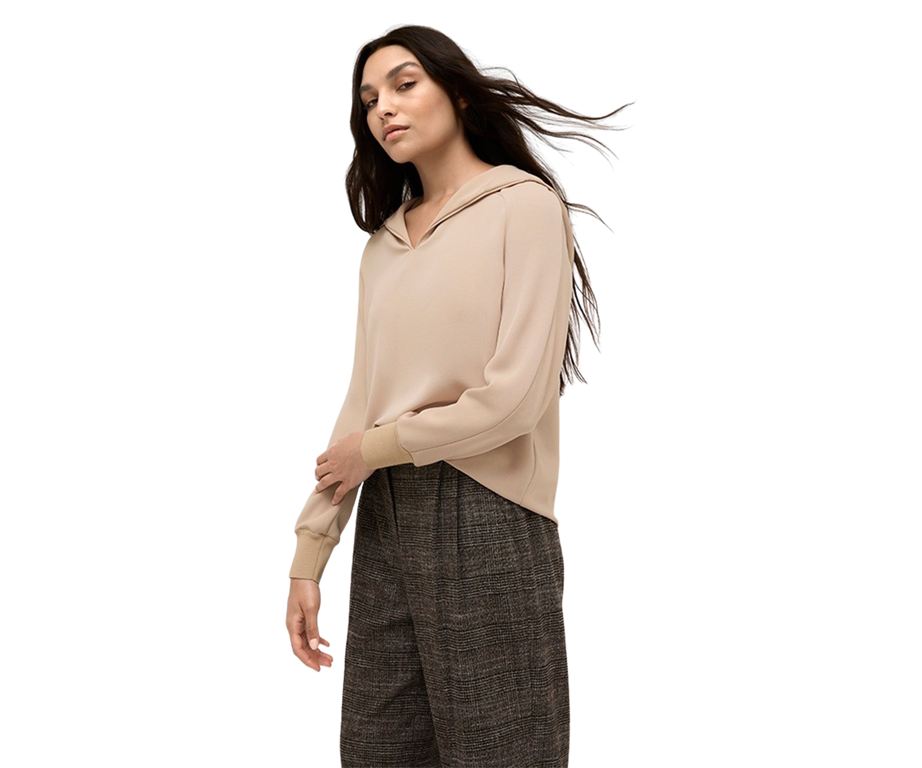 Womens Hooded Blouse