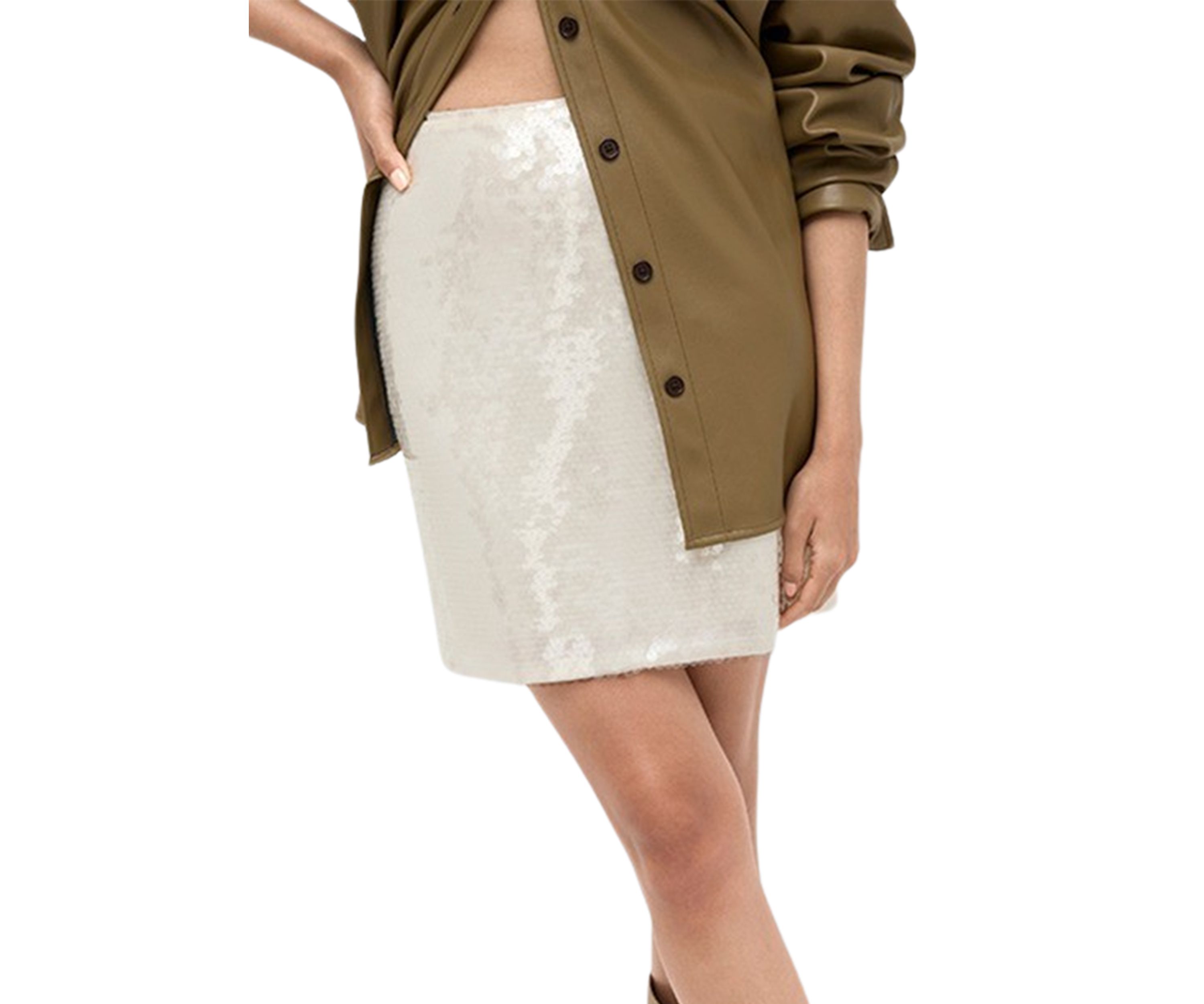 Womens Pailette Mini Skirt