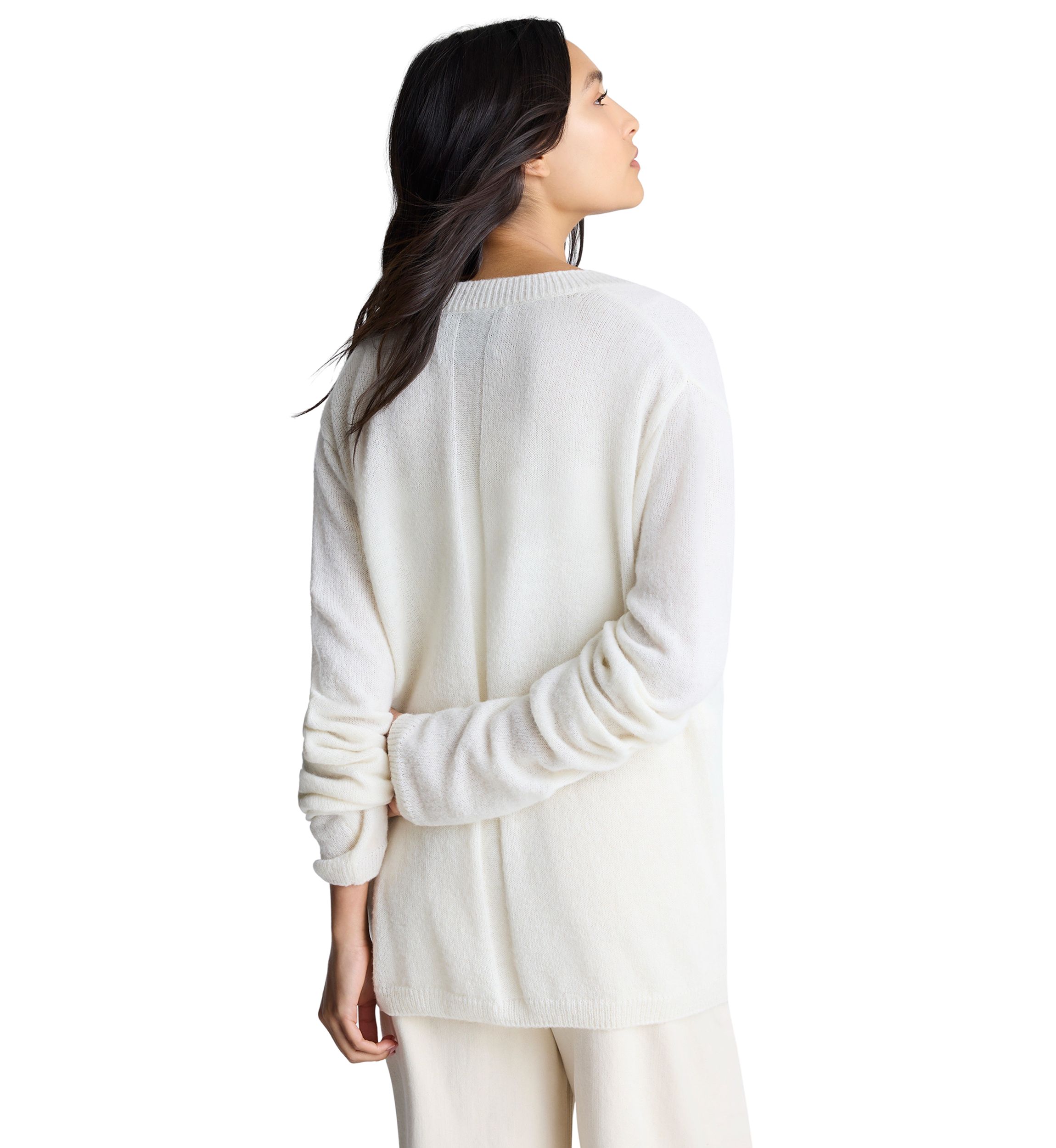 Womens Long Sleeve V-Neck Sweater