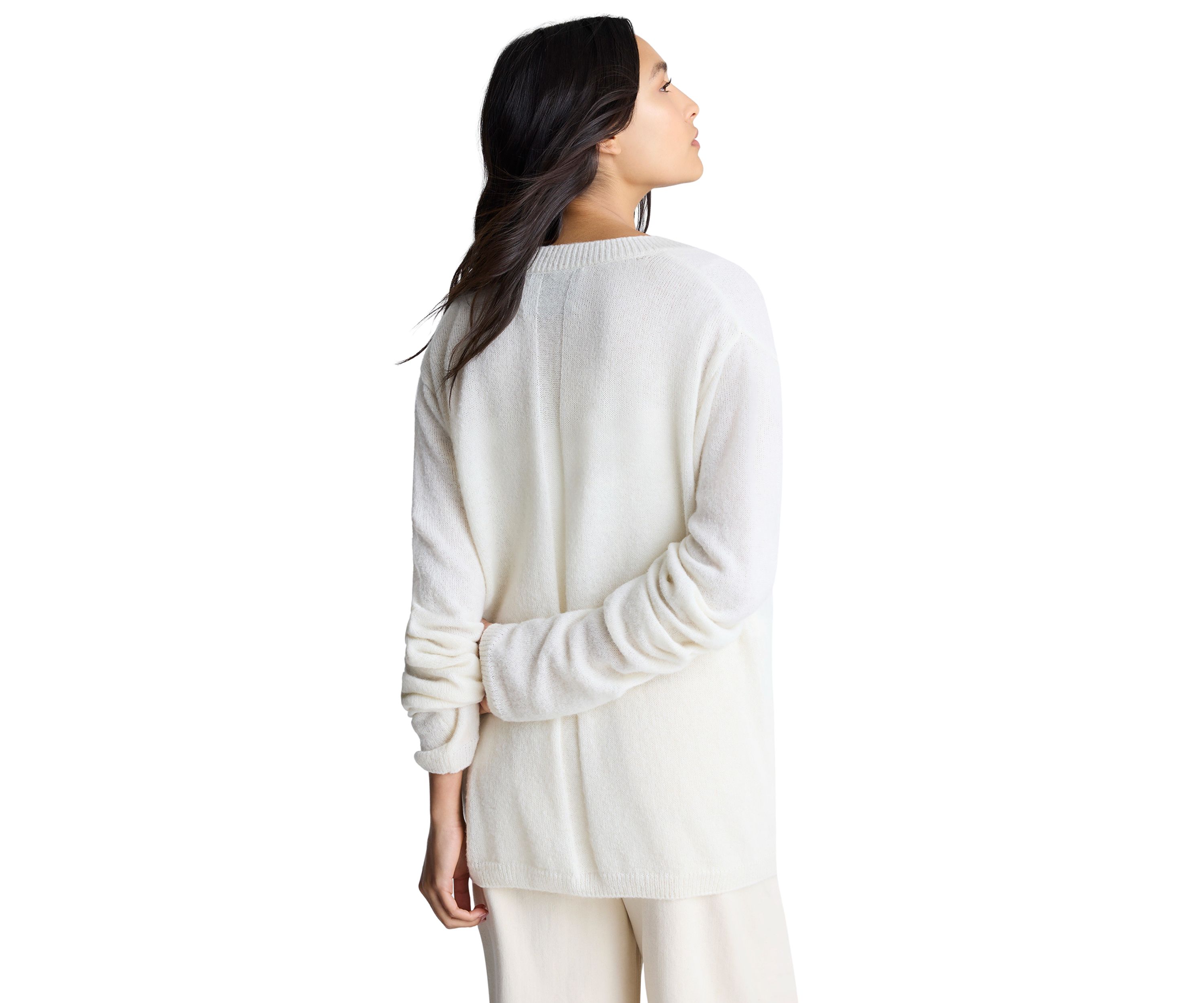 Womens Long Sleeve V-Neck Sweater