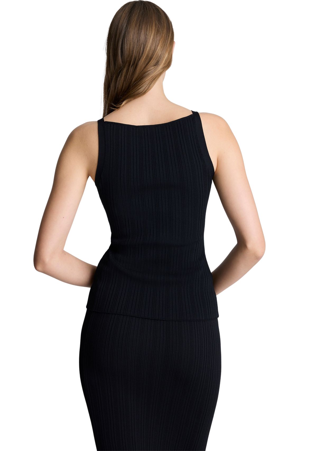 Womens Sleeveless Ribbed Sweater Knit Tank Top