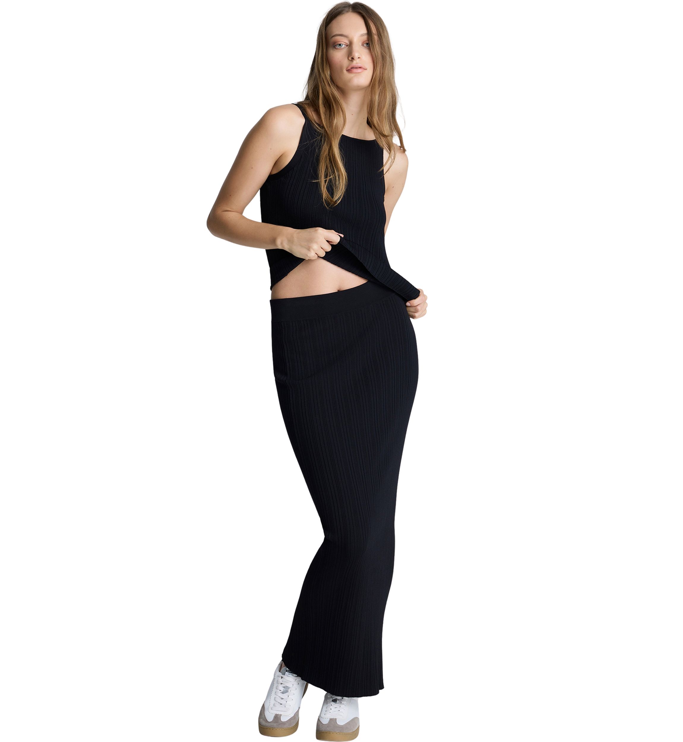 Womens Sleeveless Ribbed Sweater Knit Tank Top