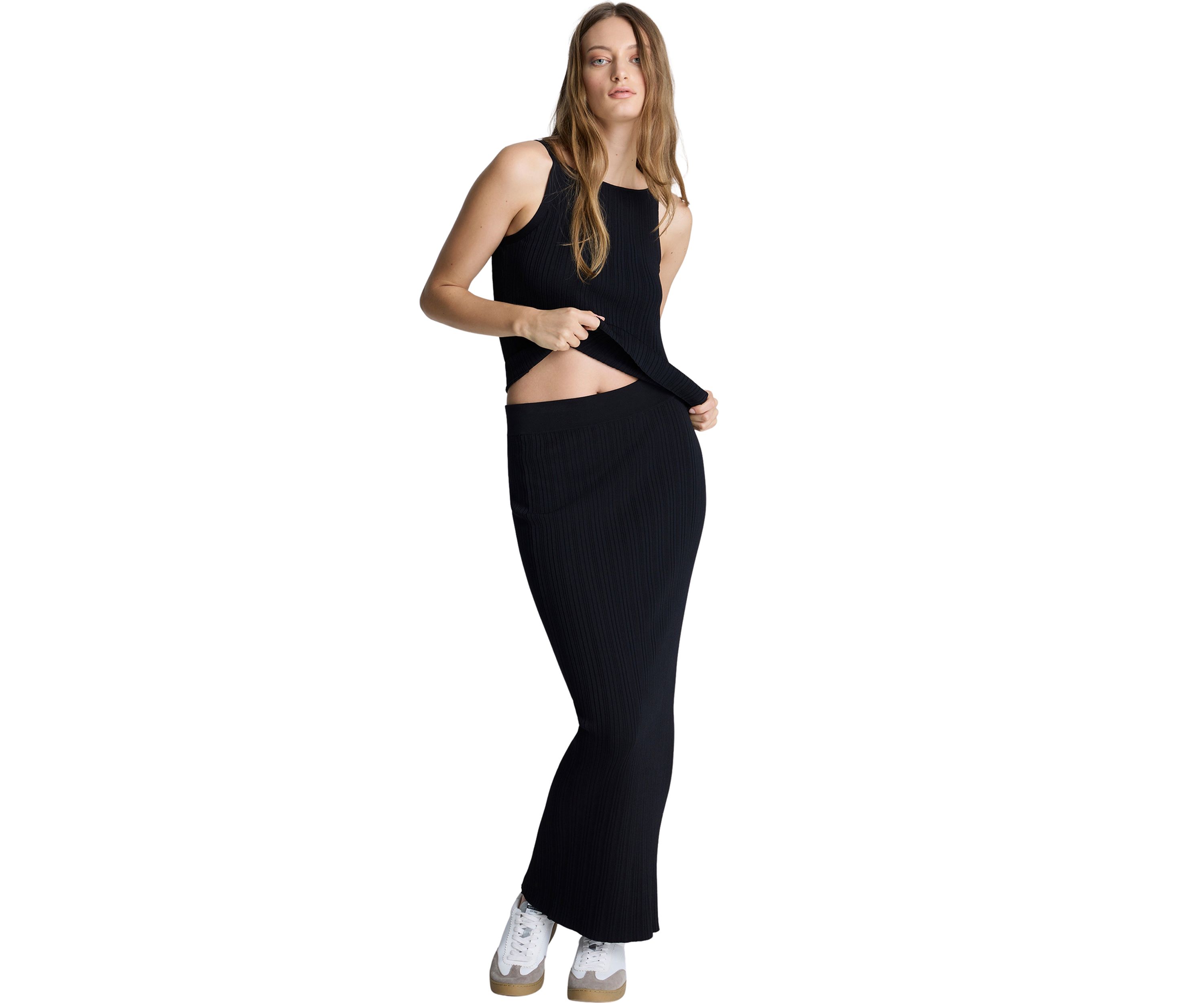 Womens Sleeveless Ribbed Sweater Knit Tank Top