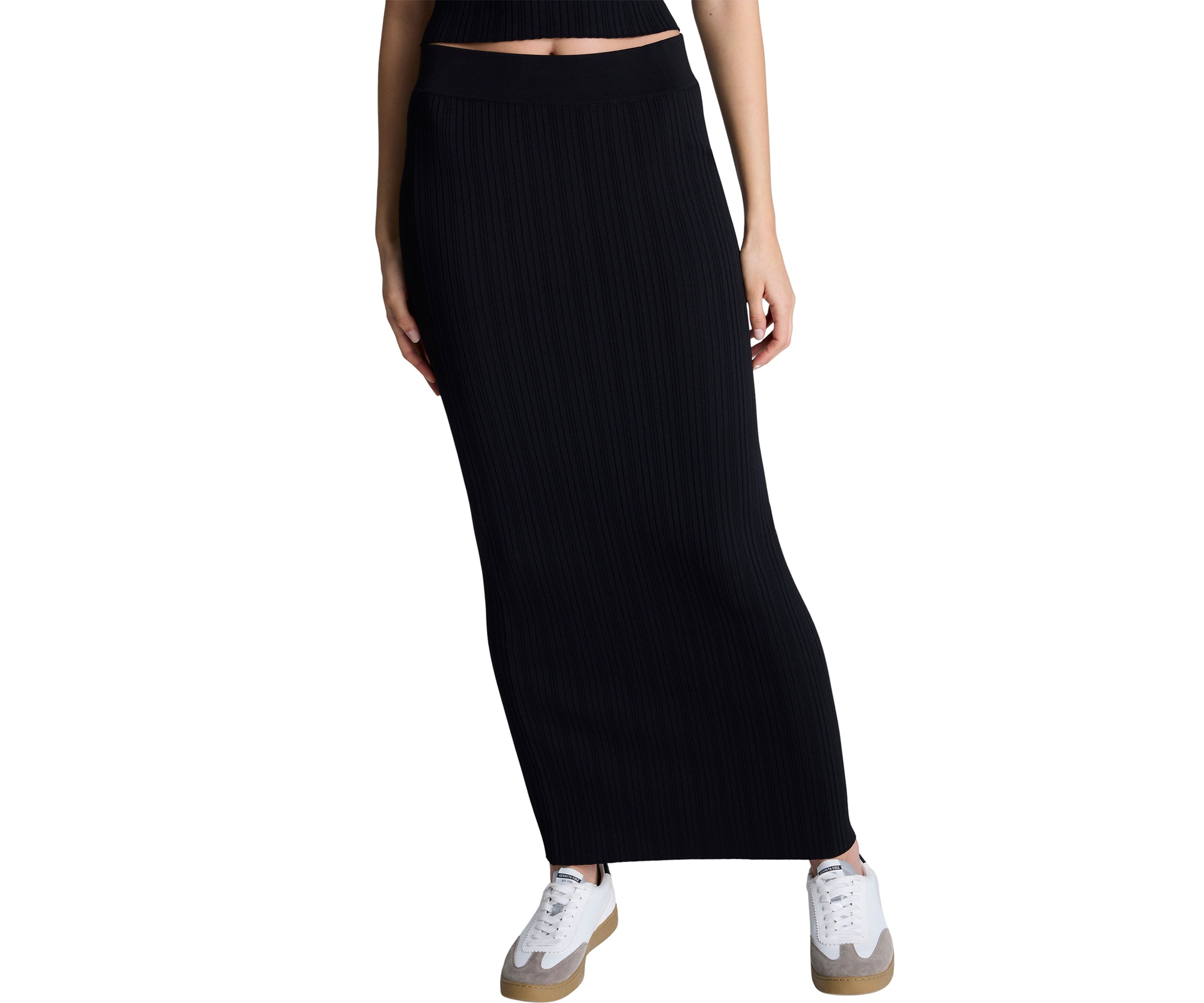 Womens Ribbed Sweater Knit Skirt