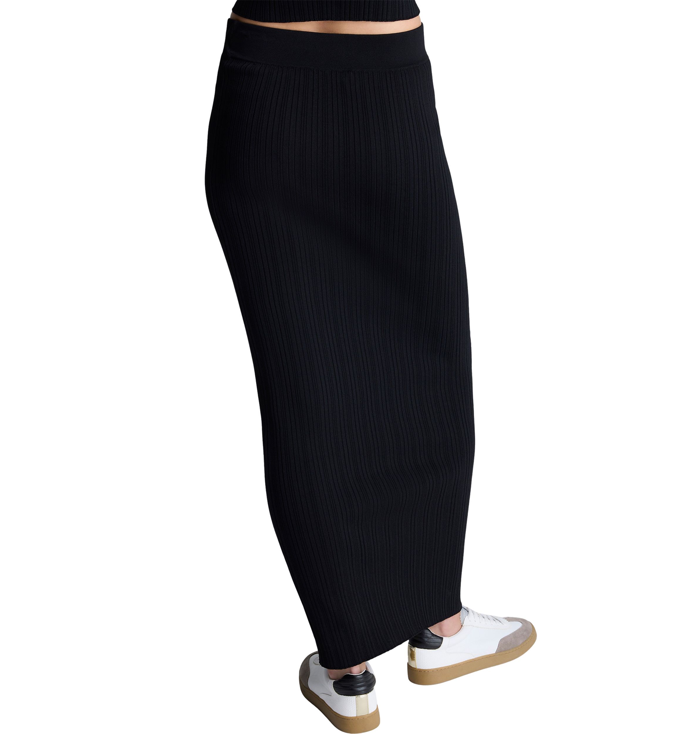 Womens Ribbed Sweater Knit Skirt