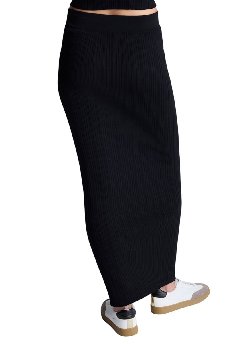Womens Ribbed Sweater Knit Skirt
