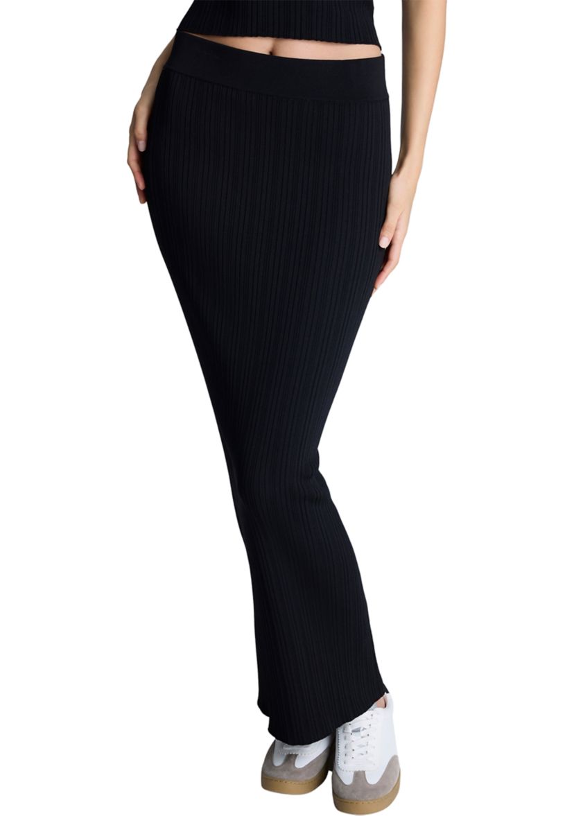 Womens Ribbed Sweater Knit Skirt