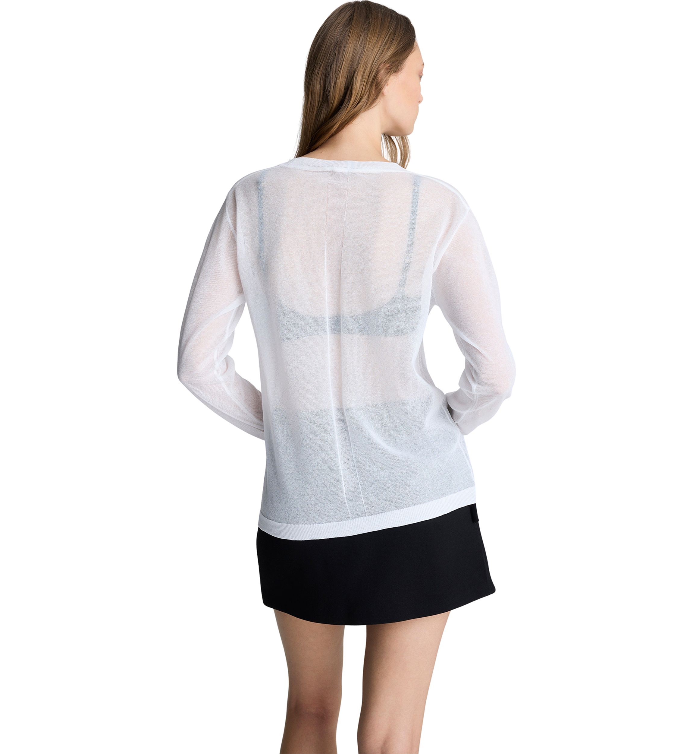 Womens Long Sleeve V-Neck Sweater 