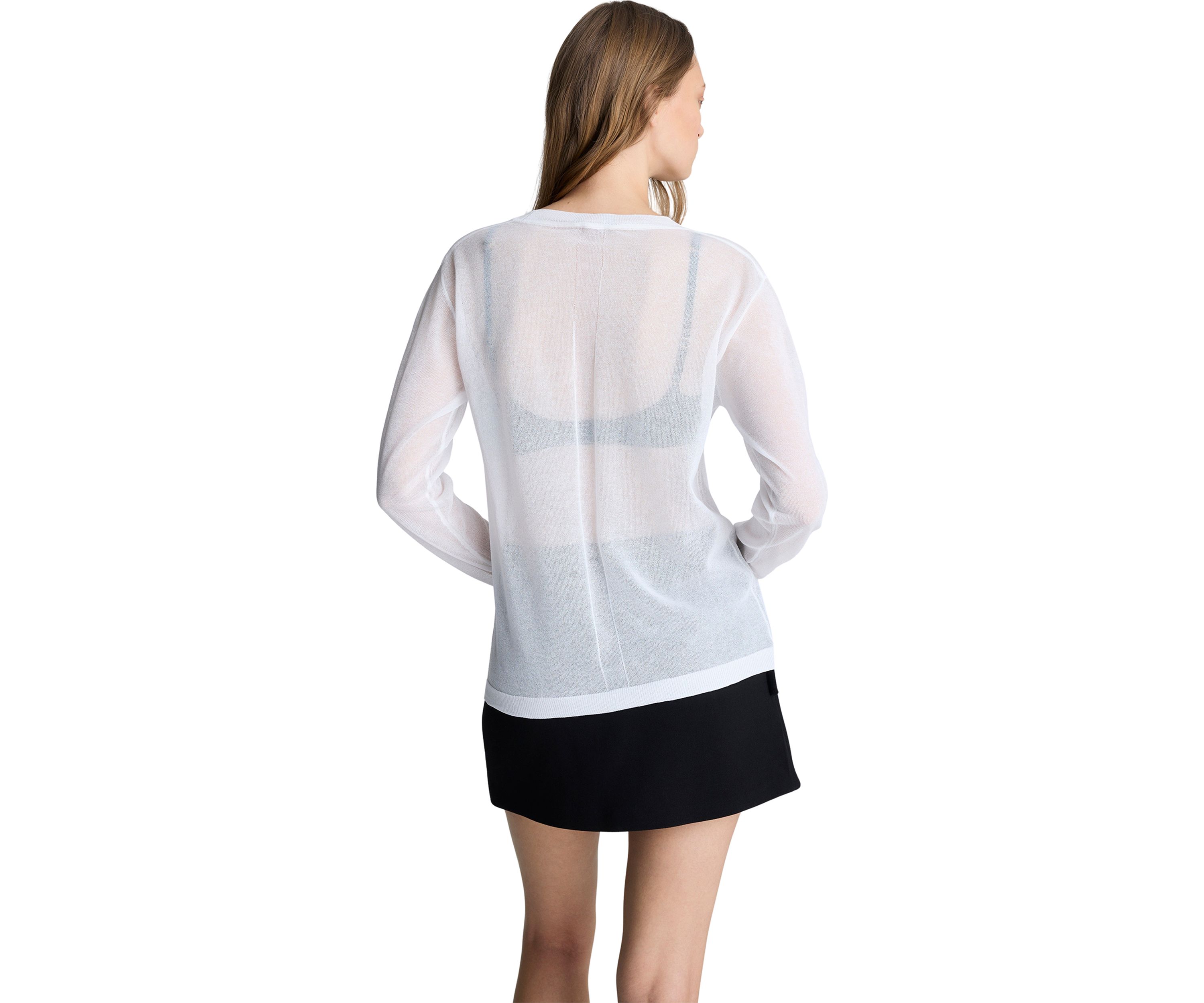 Womens Long Sleeve V-Neck Sweater 