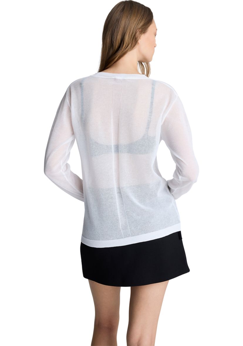 Womens Long Sleeve V-Neck Sweater 