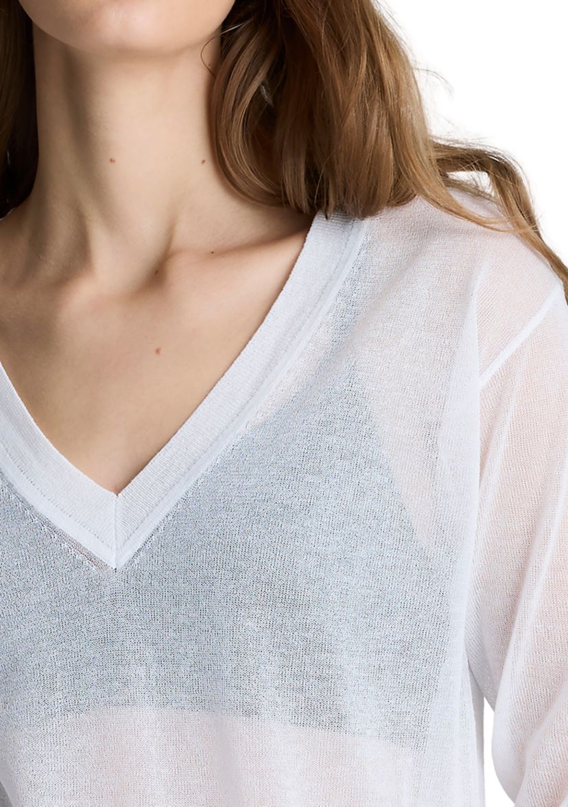 Womens Long Sleeve V-Neck Sweater 