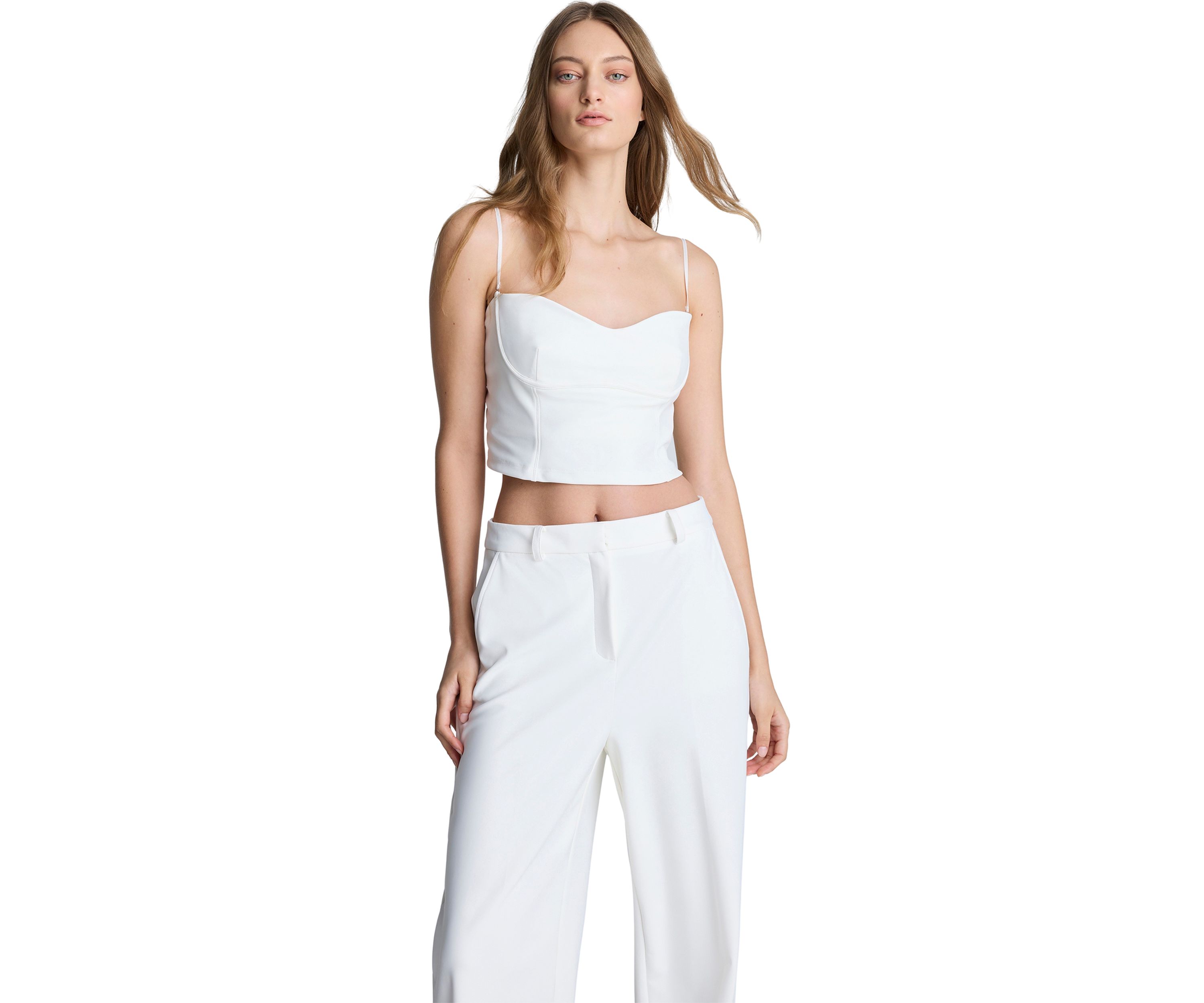 Womens Cropped Cami Bustier 