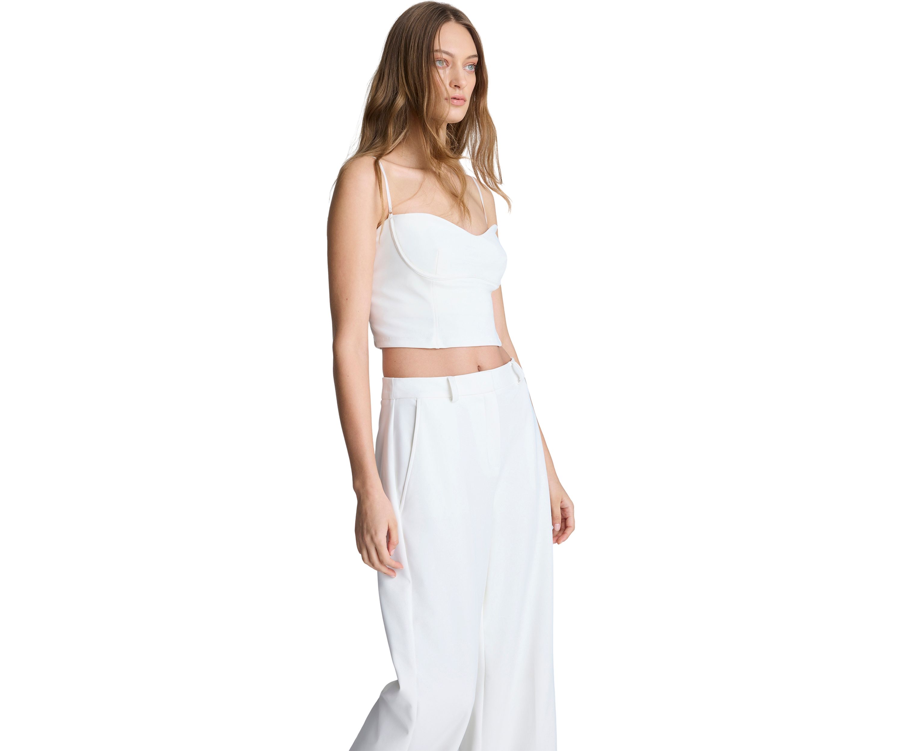 Womens Cropped Cami Bustier 
