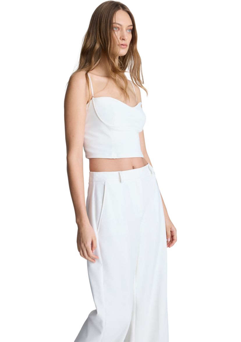 Womens Cropped Cami Bustier 