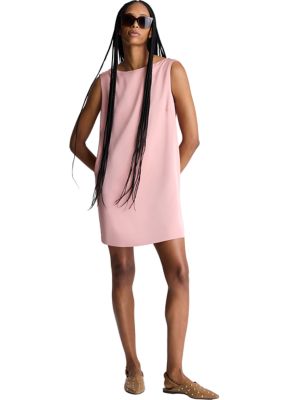 Kenneth Cole Women's Sleeveless Drape Back Satin Mini Dress, 12
