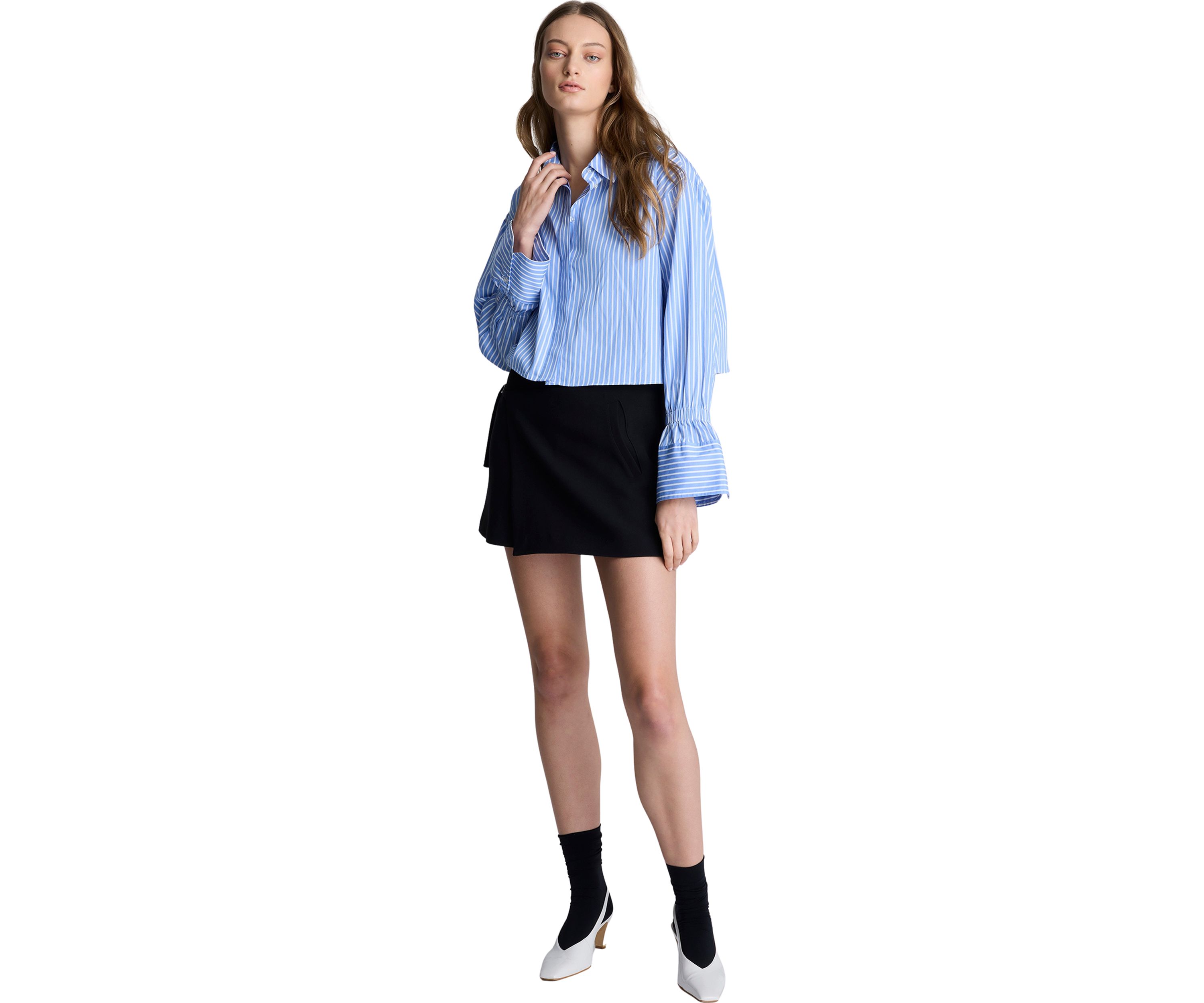 Womens Hardware Wrap Skort