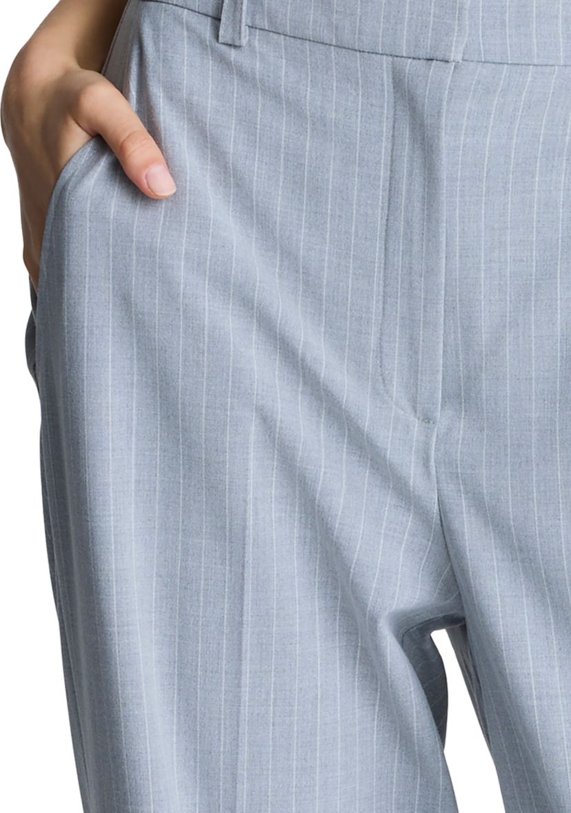 Womens Wide Leg Pinstripe Pants