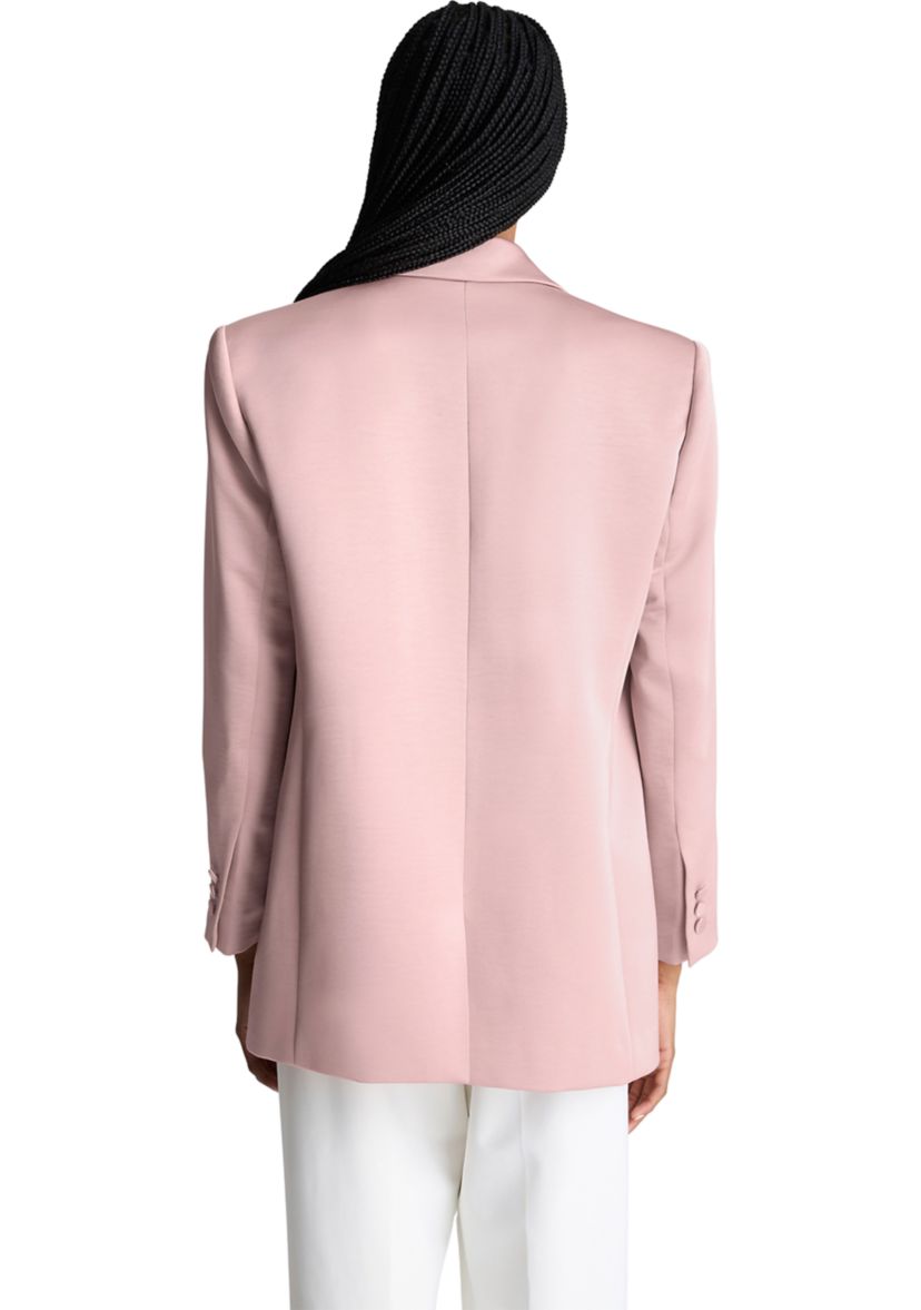 Womens Notch Collar One Button Blazer
