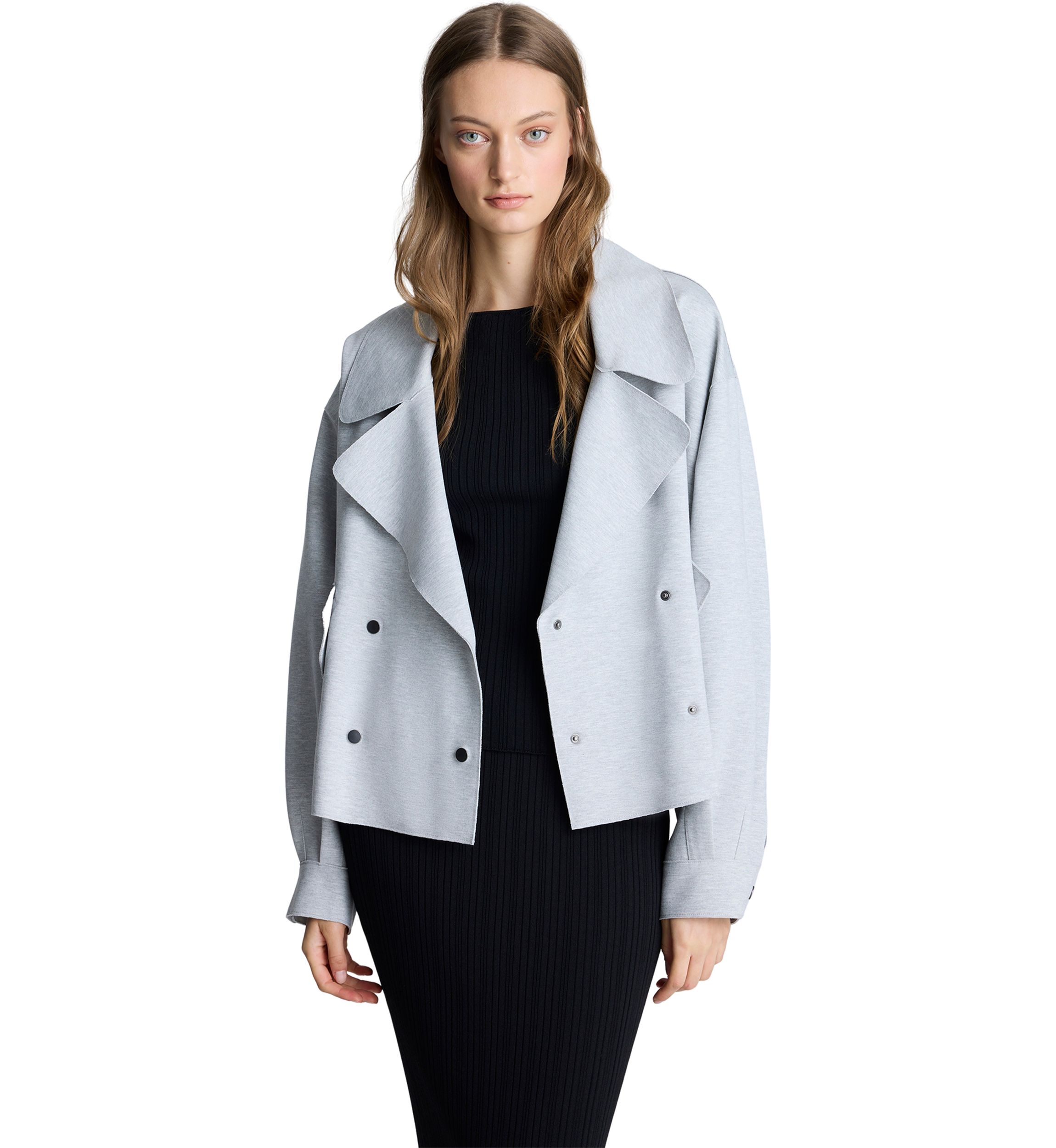 Womens Front Short Trench Coat