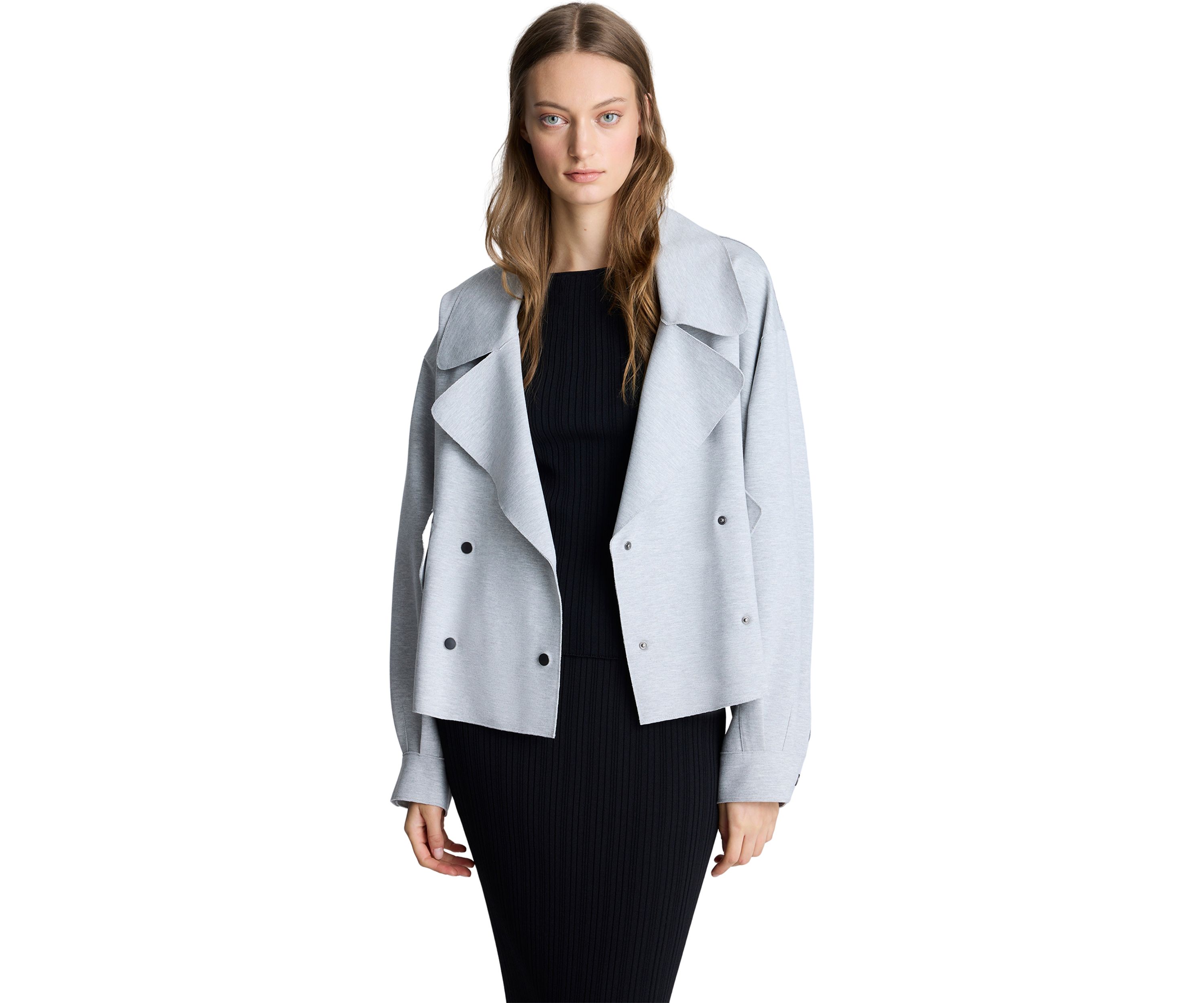 Womens Front Short Trench Coat