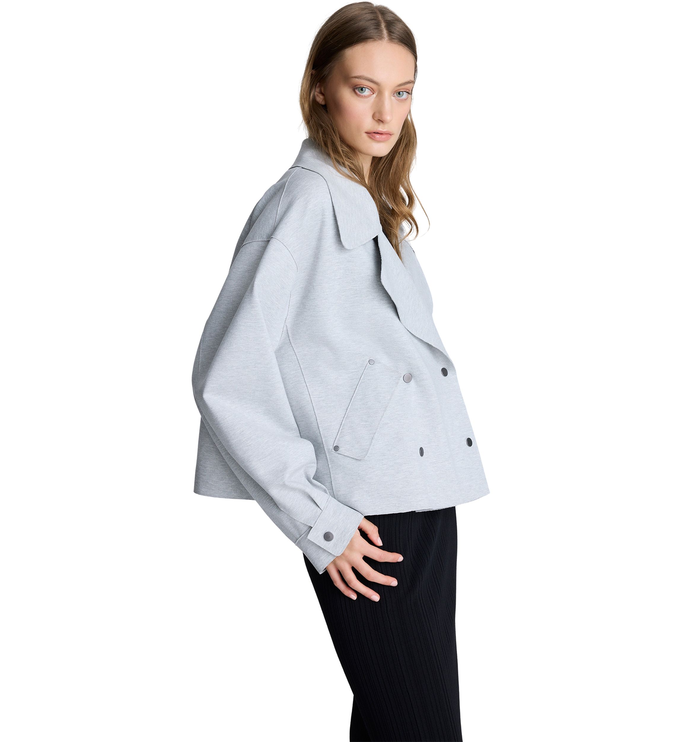 Womens Front Short Trench Coat